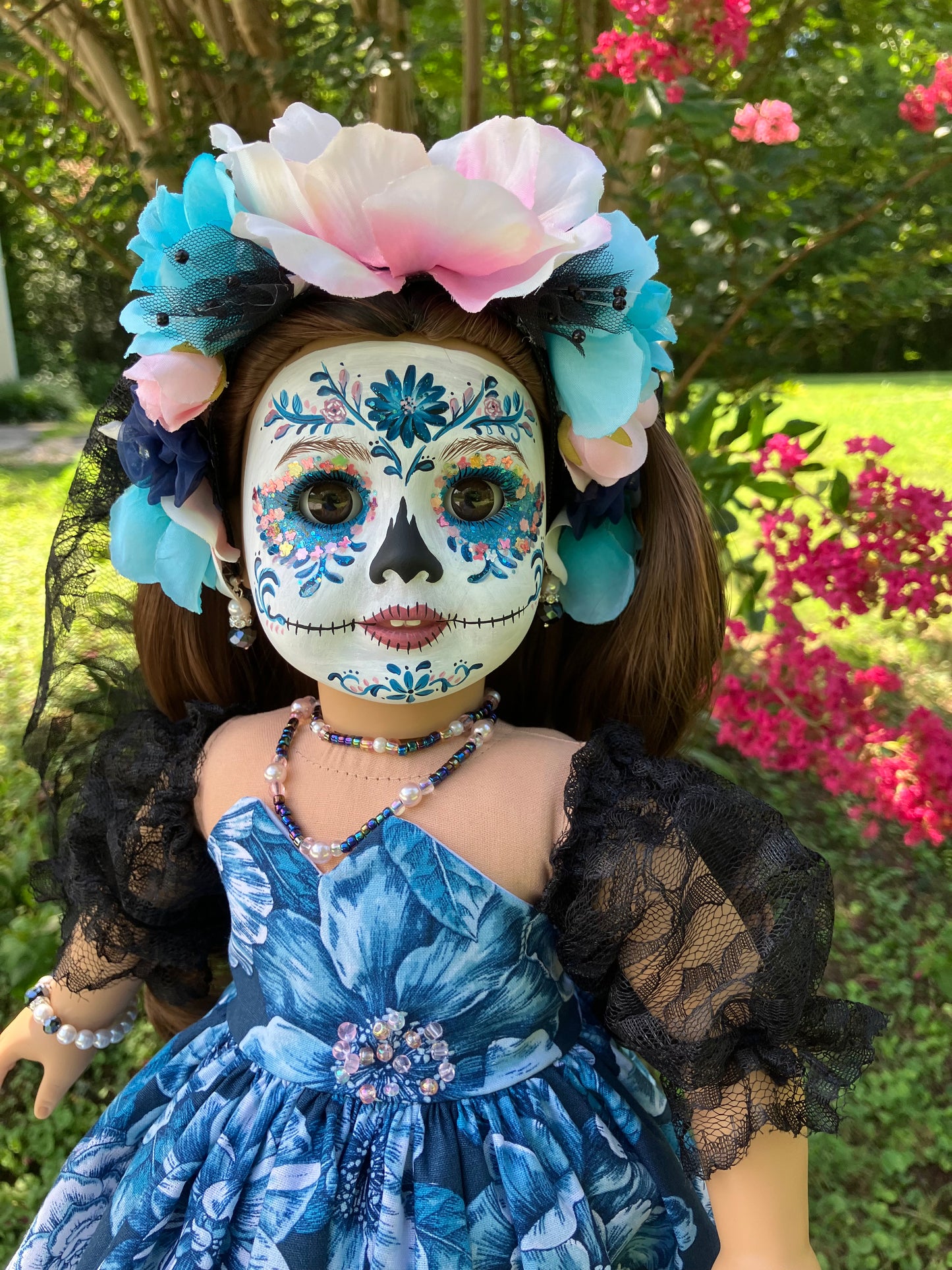 Custom Day of the Dead American Girl Doll - Poppy