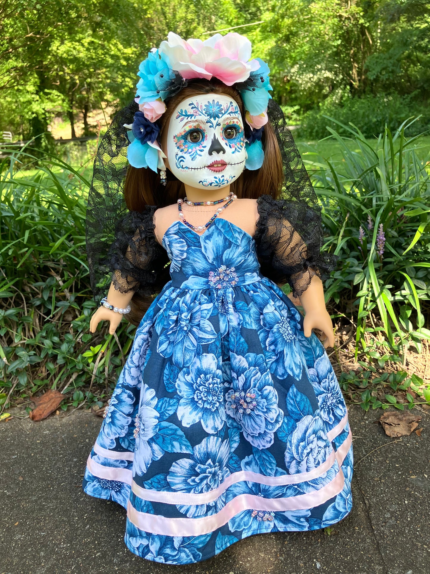 Custom Day of the Dead American Girl Doll - Poppy