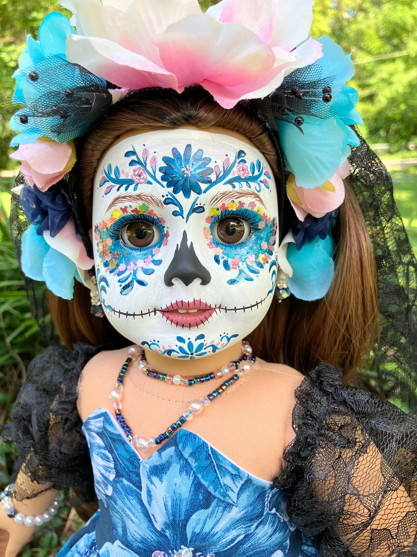 Custom Day of the Dead American Girl Doll - Poppy