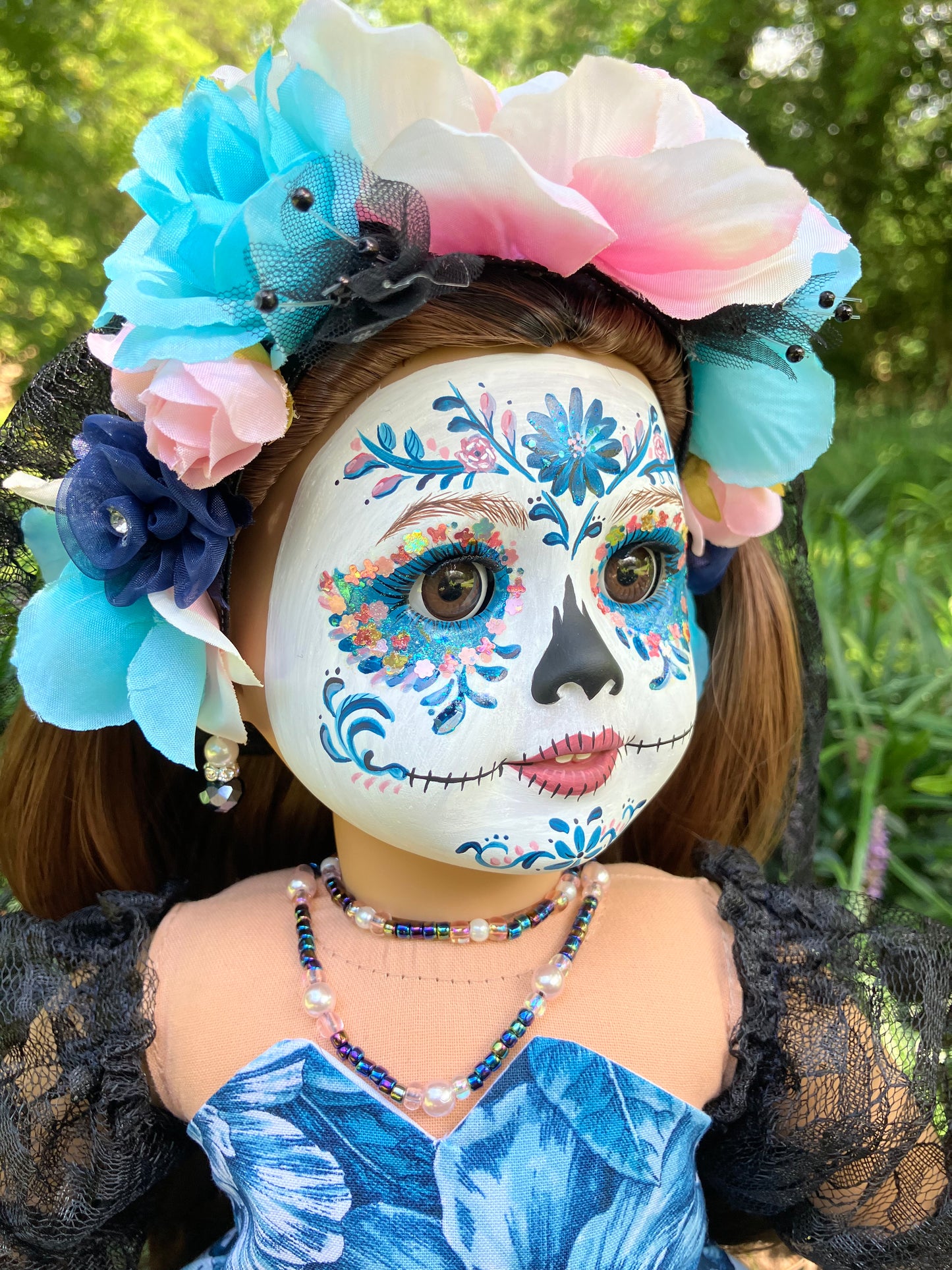 Custom Day of the Dead American Girl Doll - Poppy