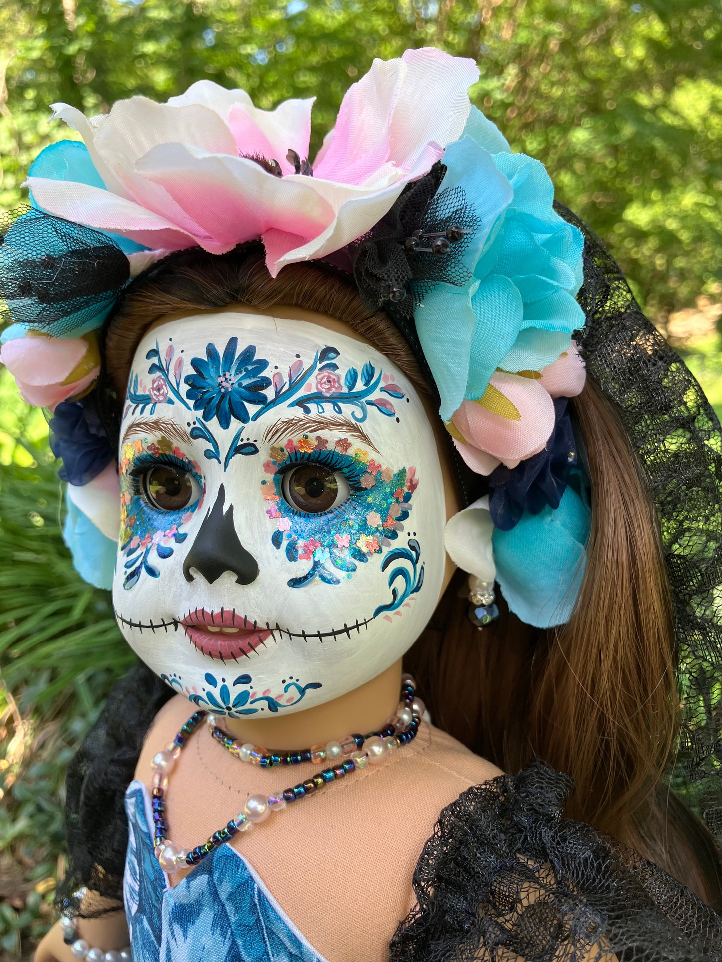 Custom Day of the Dead American Girl Doll - Poppy