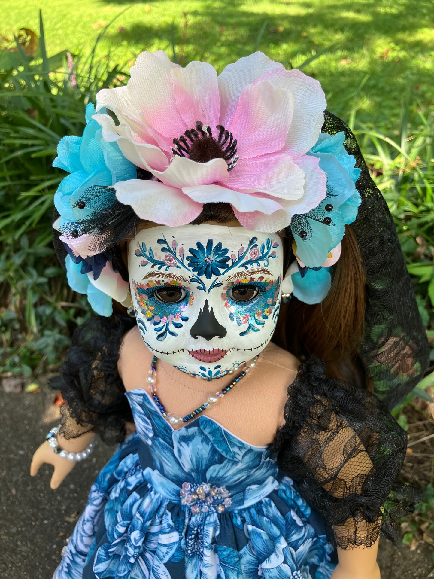 Custom Day of the Dead American Girl Doll - Poppy