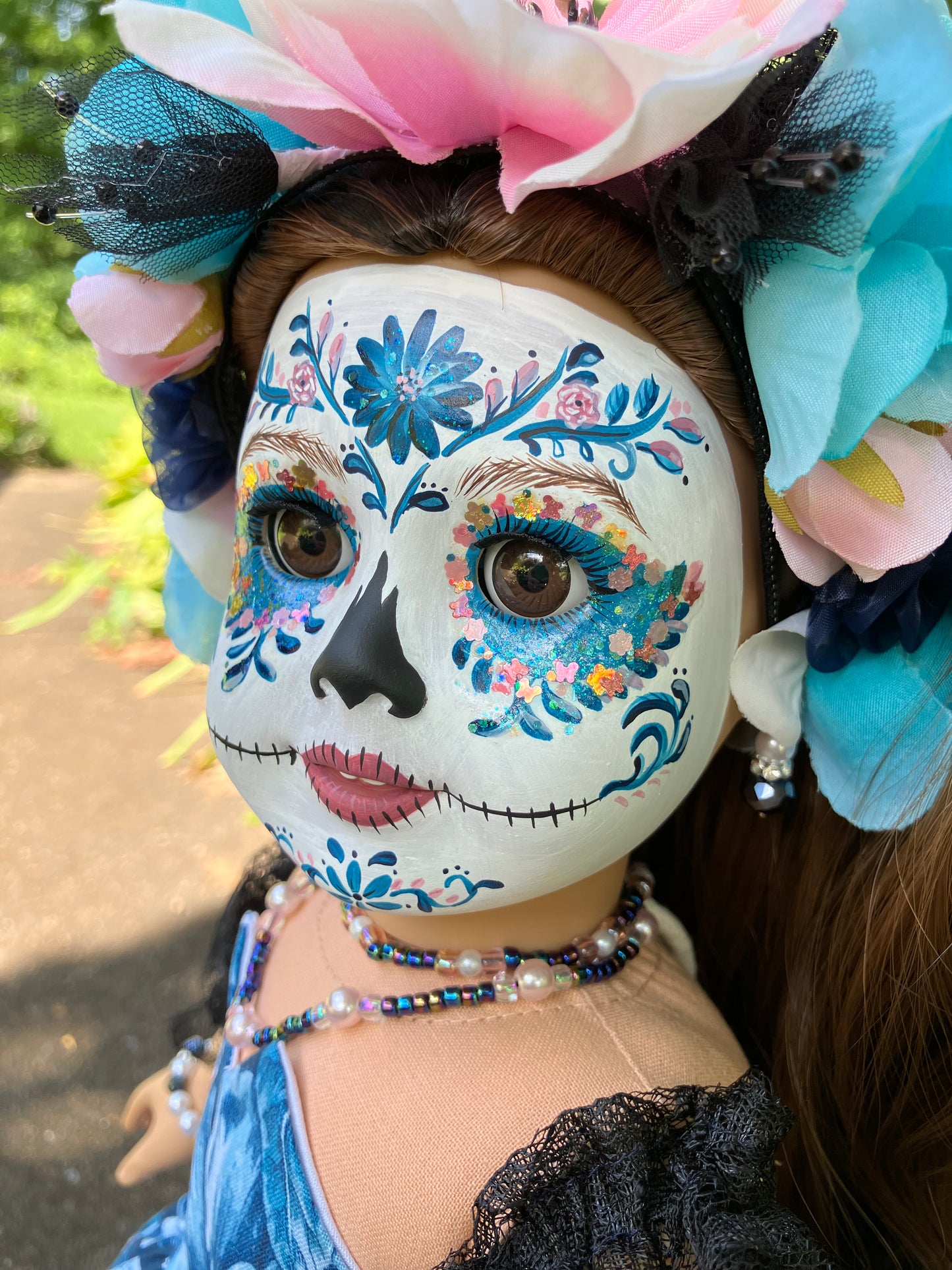 Custom Day of the Dead American Girl Doll - Poppy