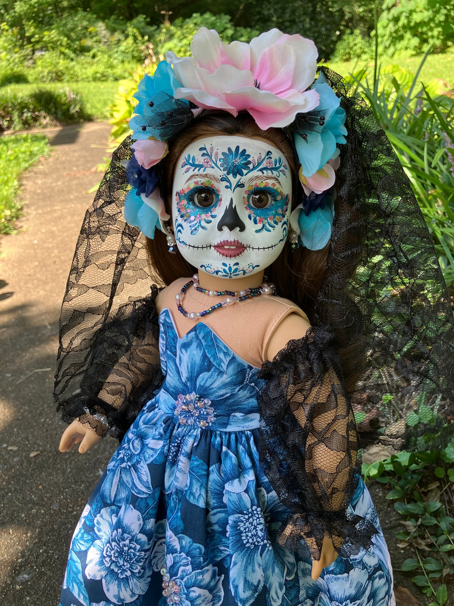 Custom Day of the Dead American Girl Doll - Poppy
