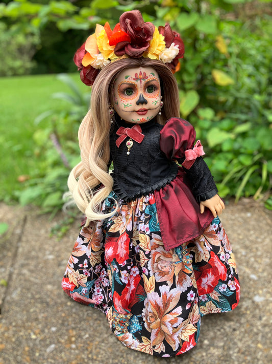 Custom Day of the Dead American Girl Doll - Nocturne