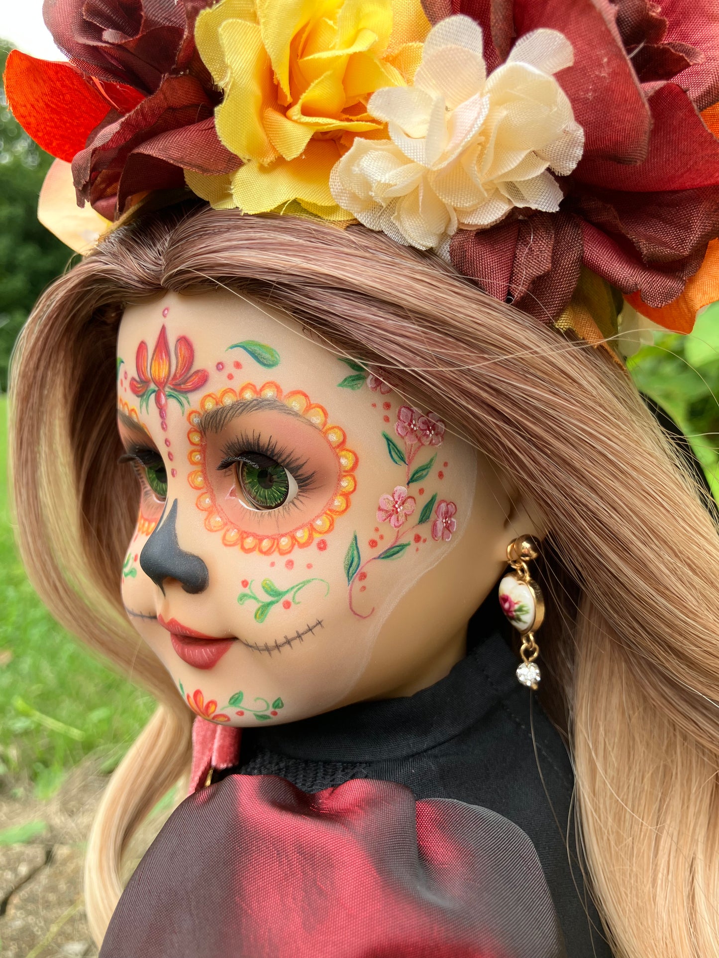 Custom Day of the Dead American Girl Doll - Nocturne