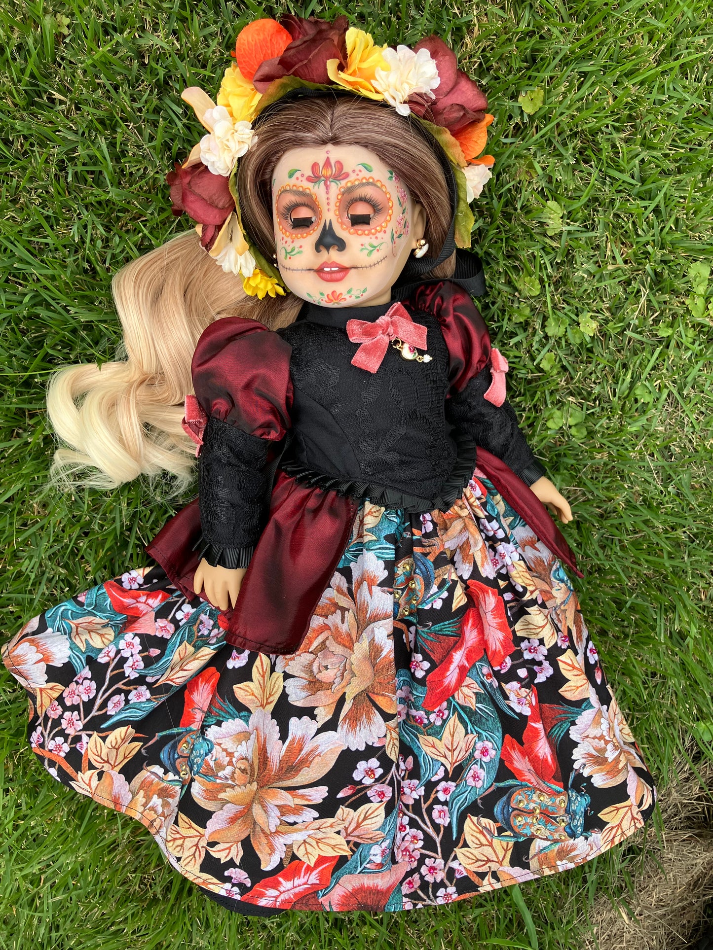 Custom Day of the Dead American Girl Doll - Nocturne