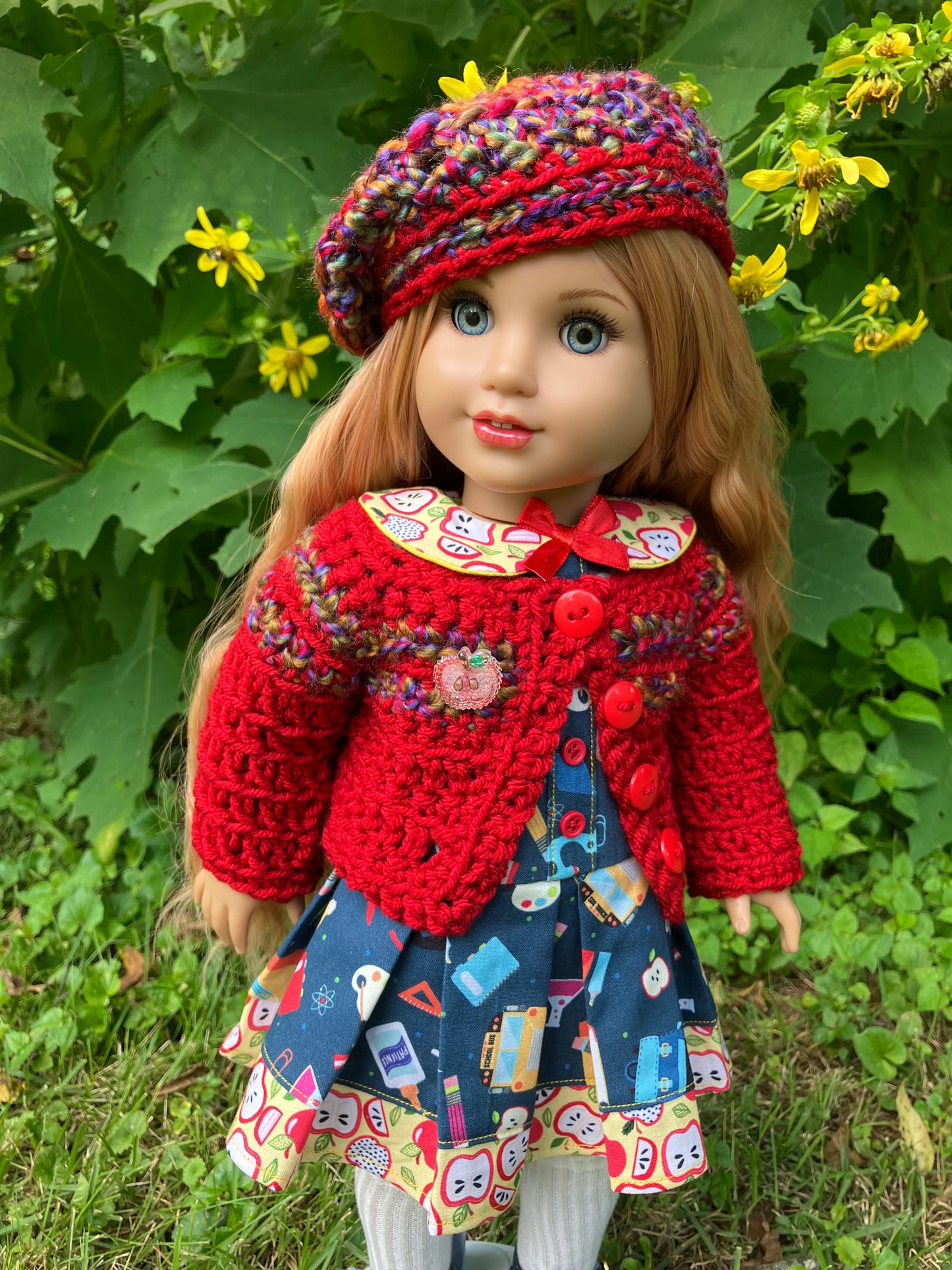 Fall Back to School Outfit for 18 Inch American Girl Doll