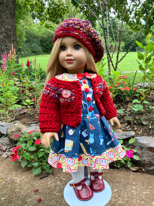 Fall Back to School Outfit for 18 Inch American Girl Doll