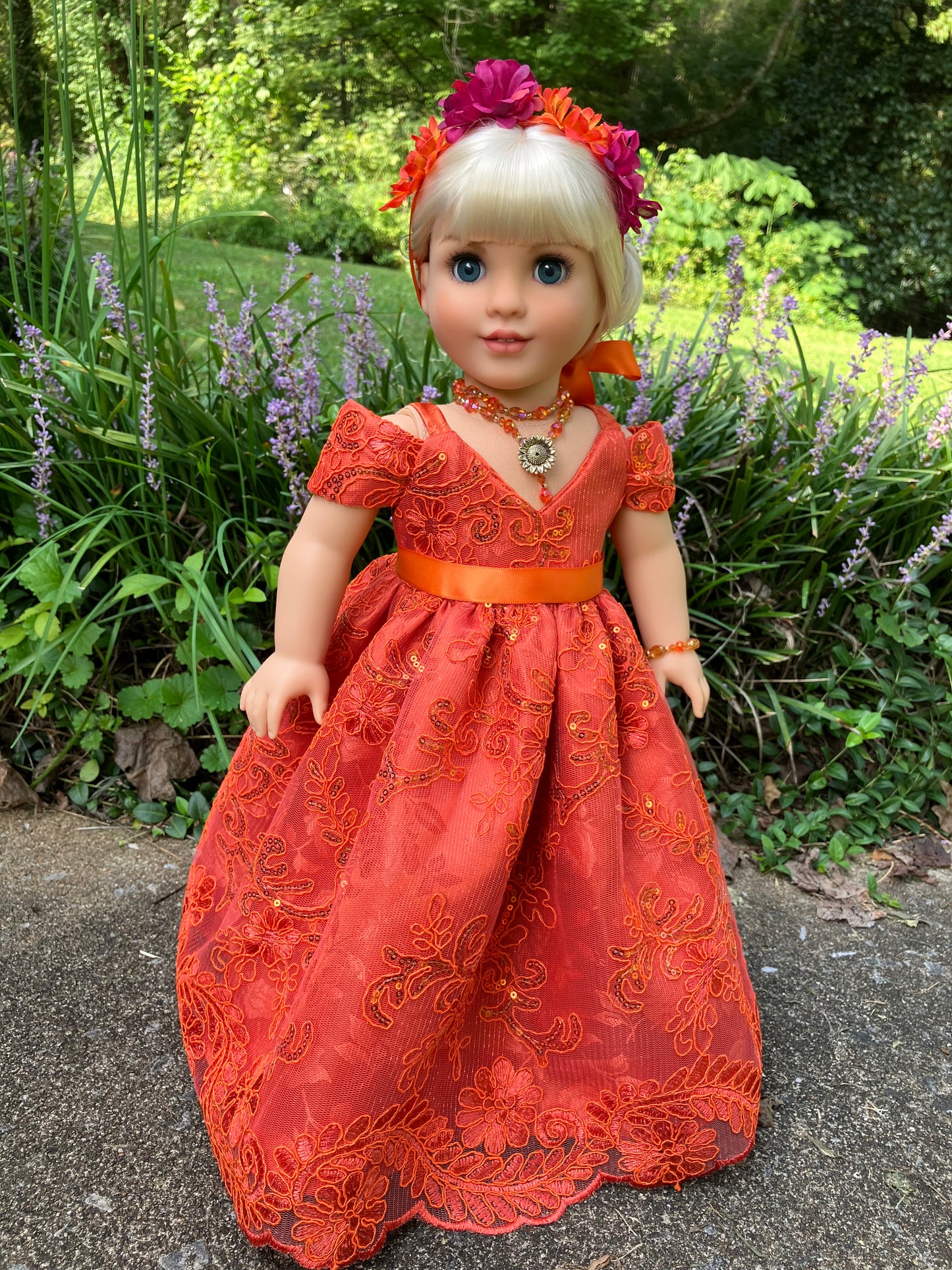 September Gown for 18 Inch American Girl Doll
