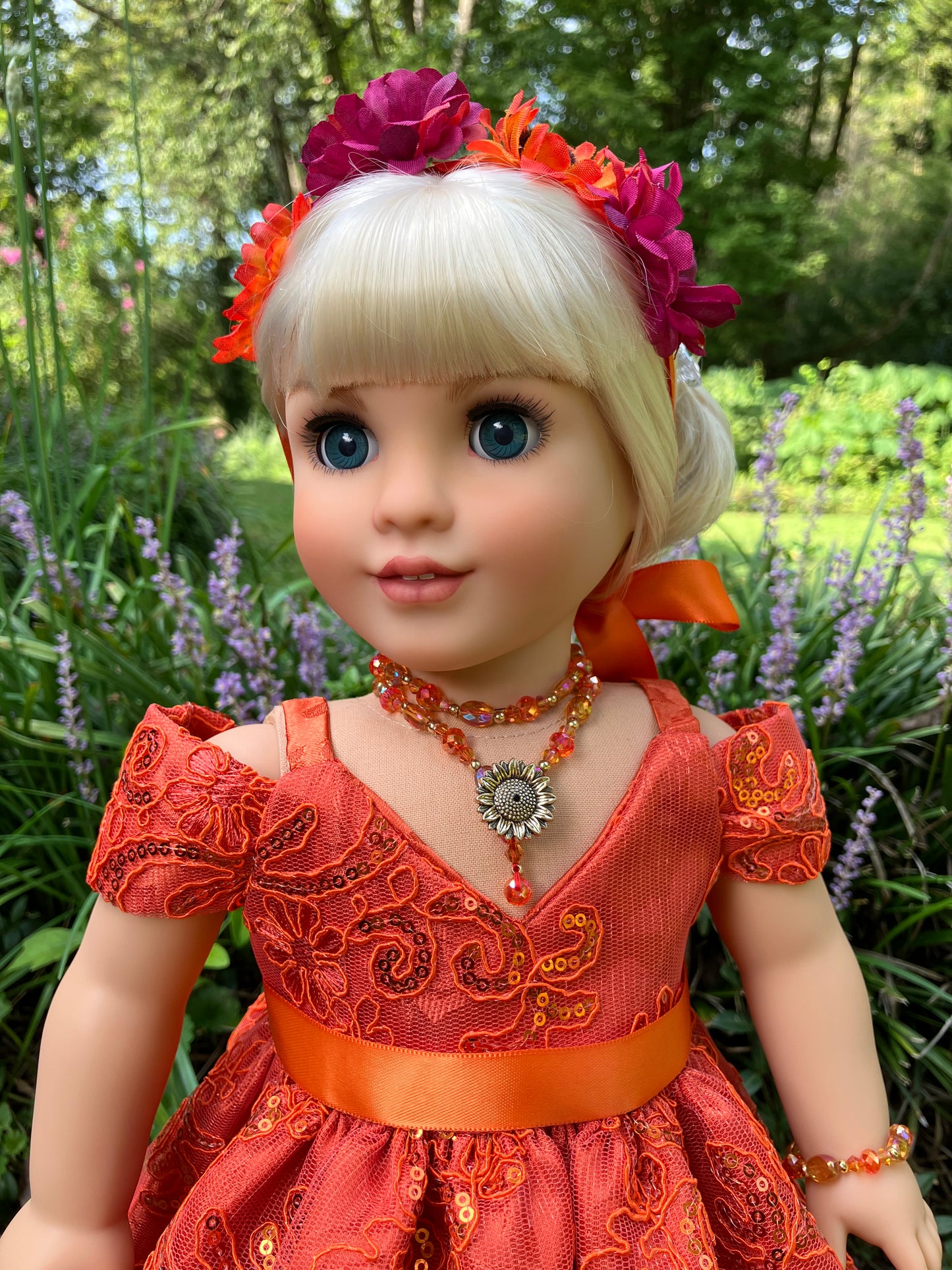 September Gown for 18 Inch American Girl Doll