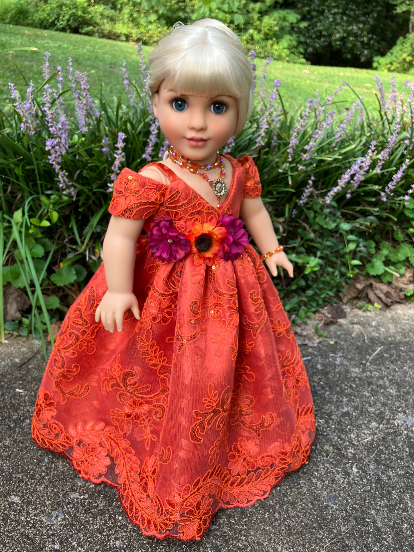 September Gown for 18 Inch American Girl Doll