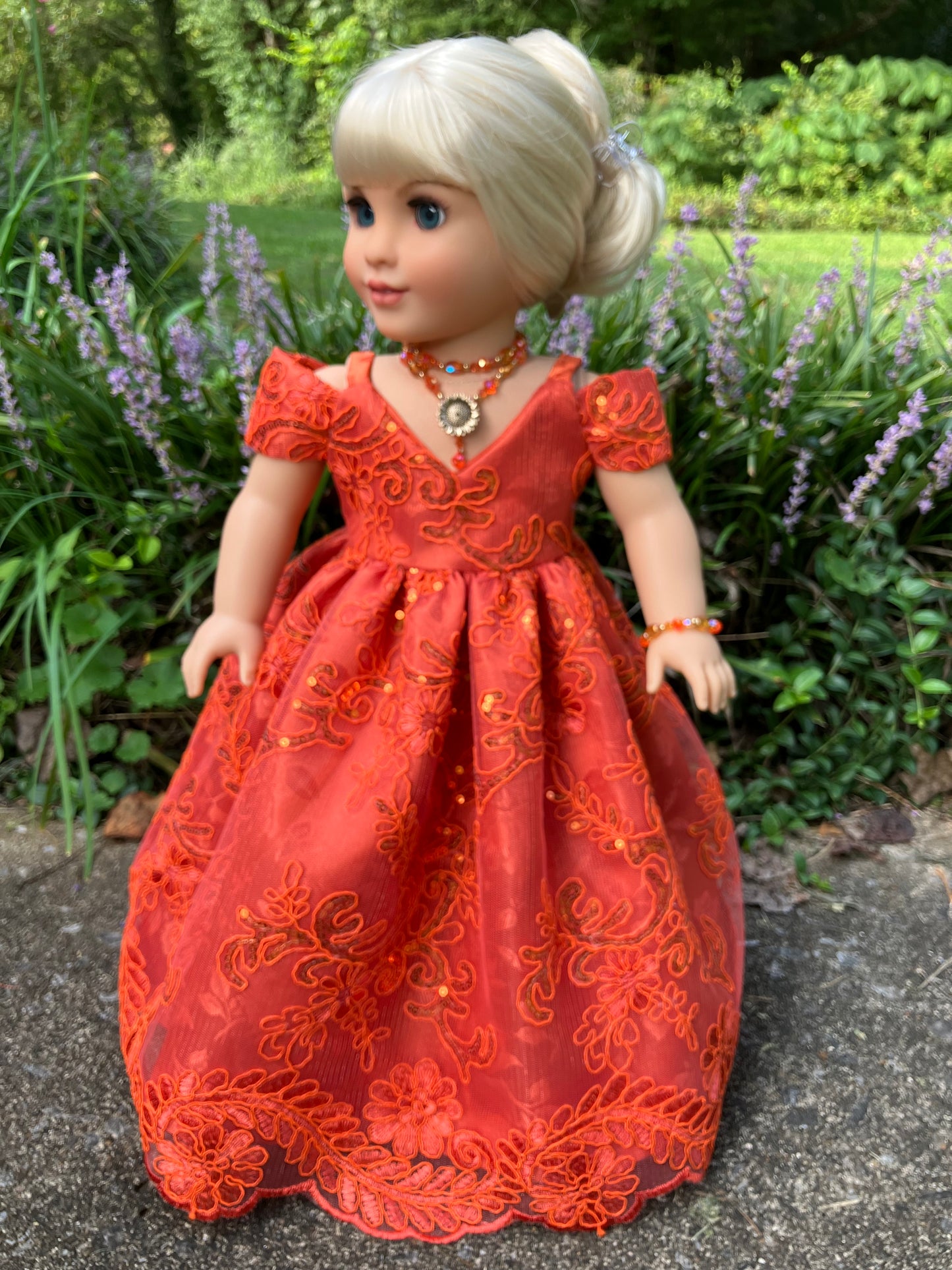 September Gown for 18 Inch American Girl Doll