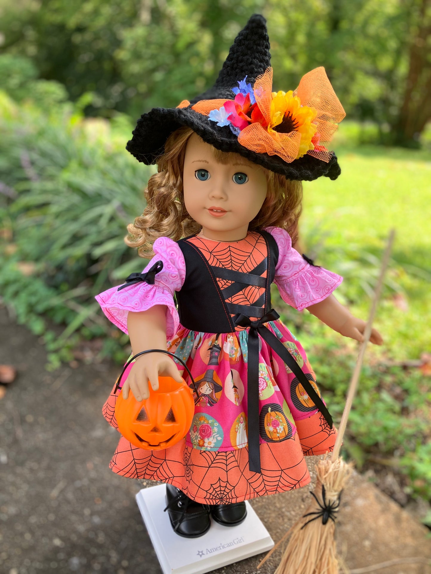 Spooky Halloween Witch Outfit for 18 Inch American Girl Doll