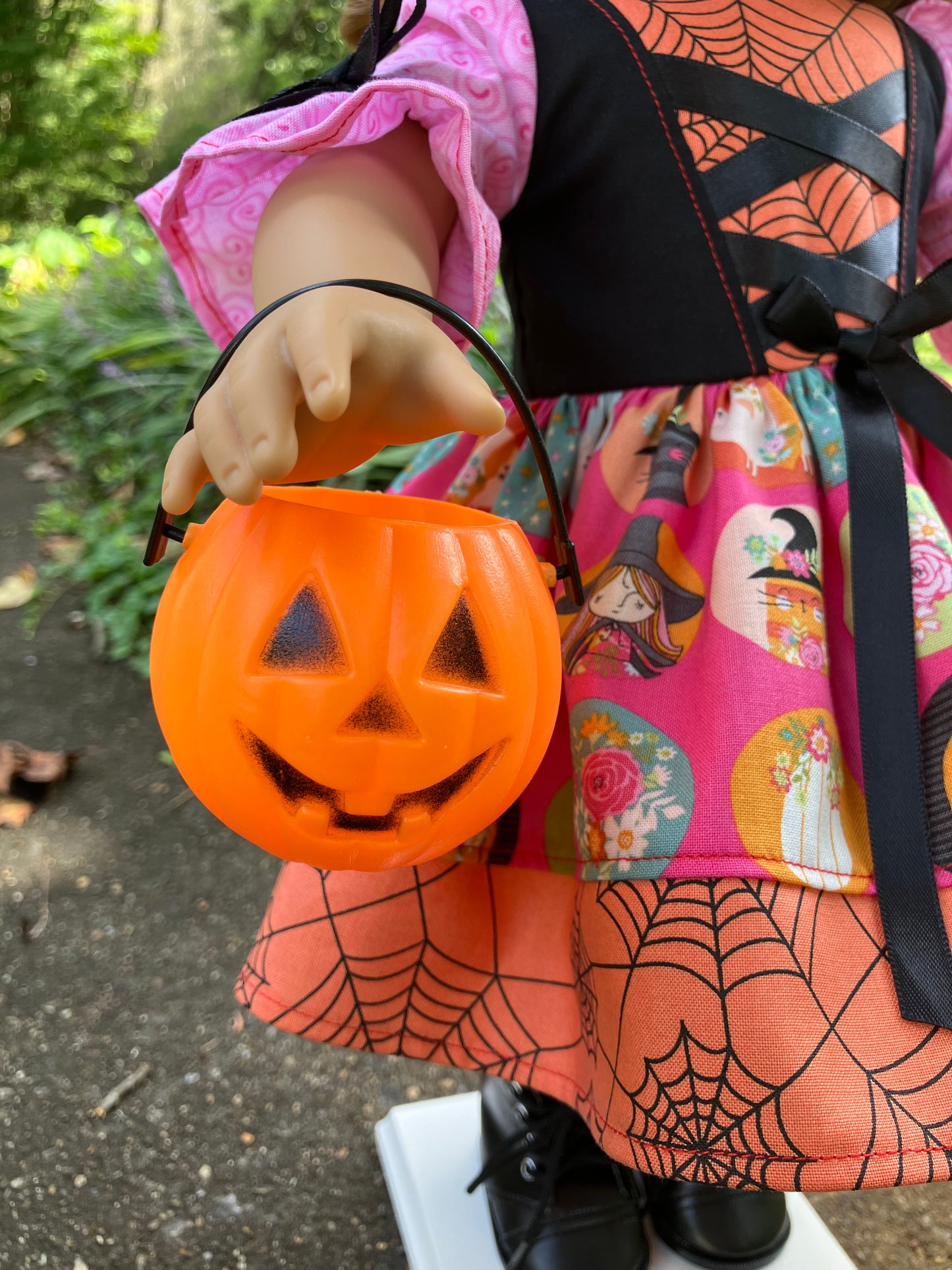 Spooky Halloween Witch Outfit for 18 Inch American Girl Doll