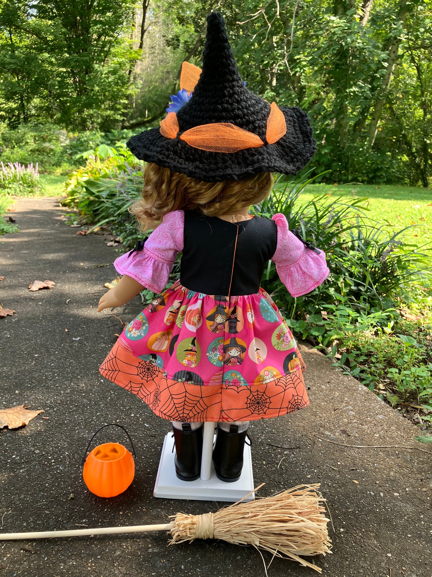 Spooky Halloween Witch Outfit for 18 Inch American Girl Doll