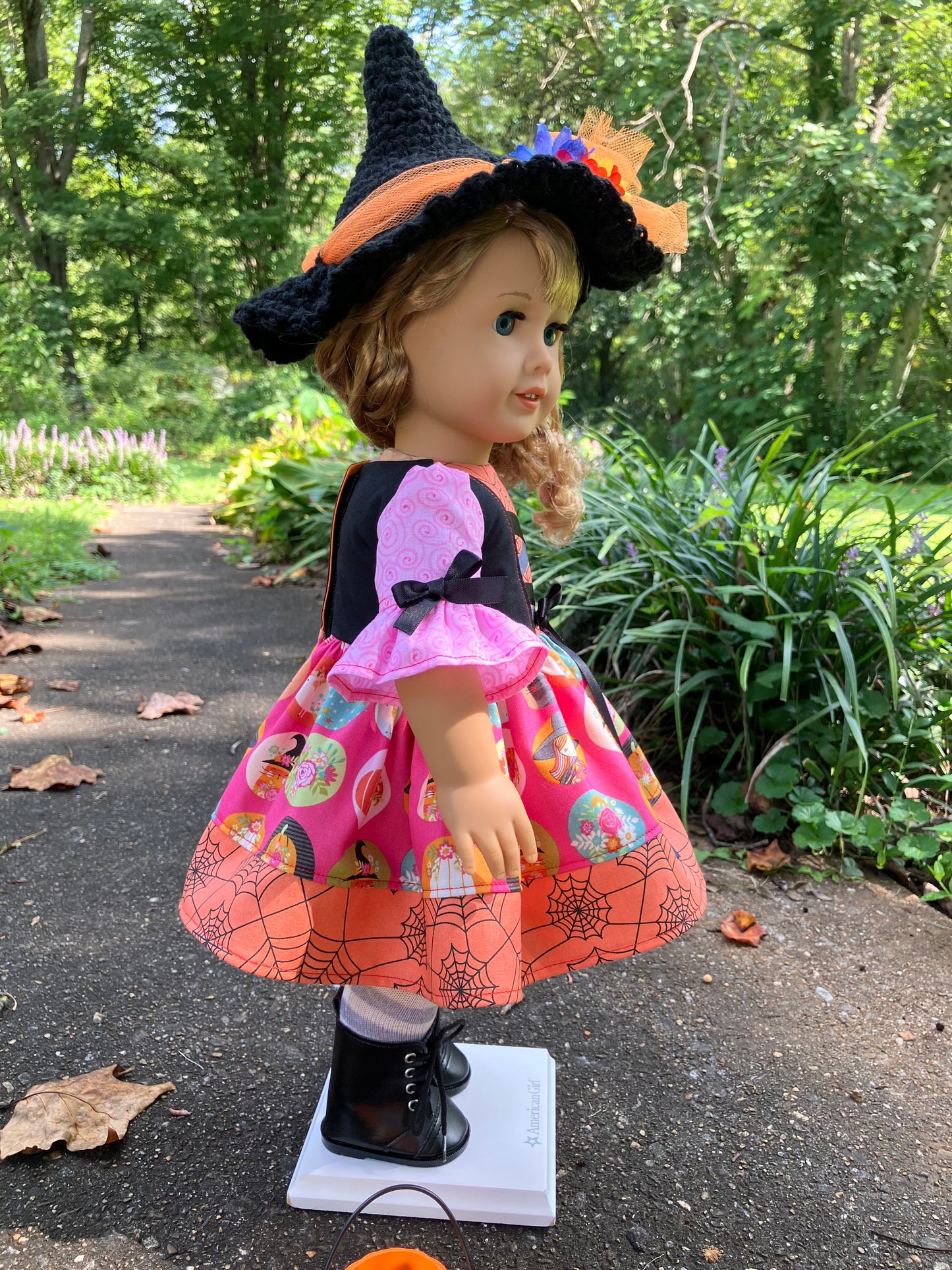 Spooky Halloween Witch Outfit for 18 Inch American Girl Doll