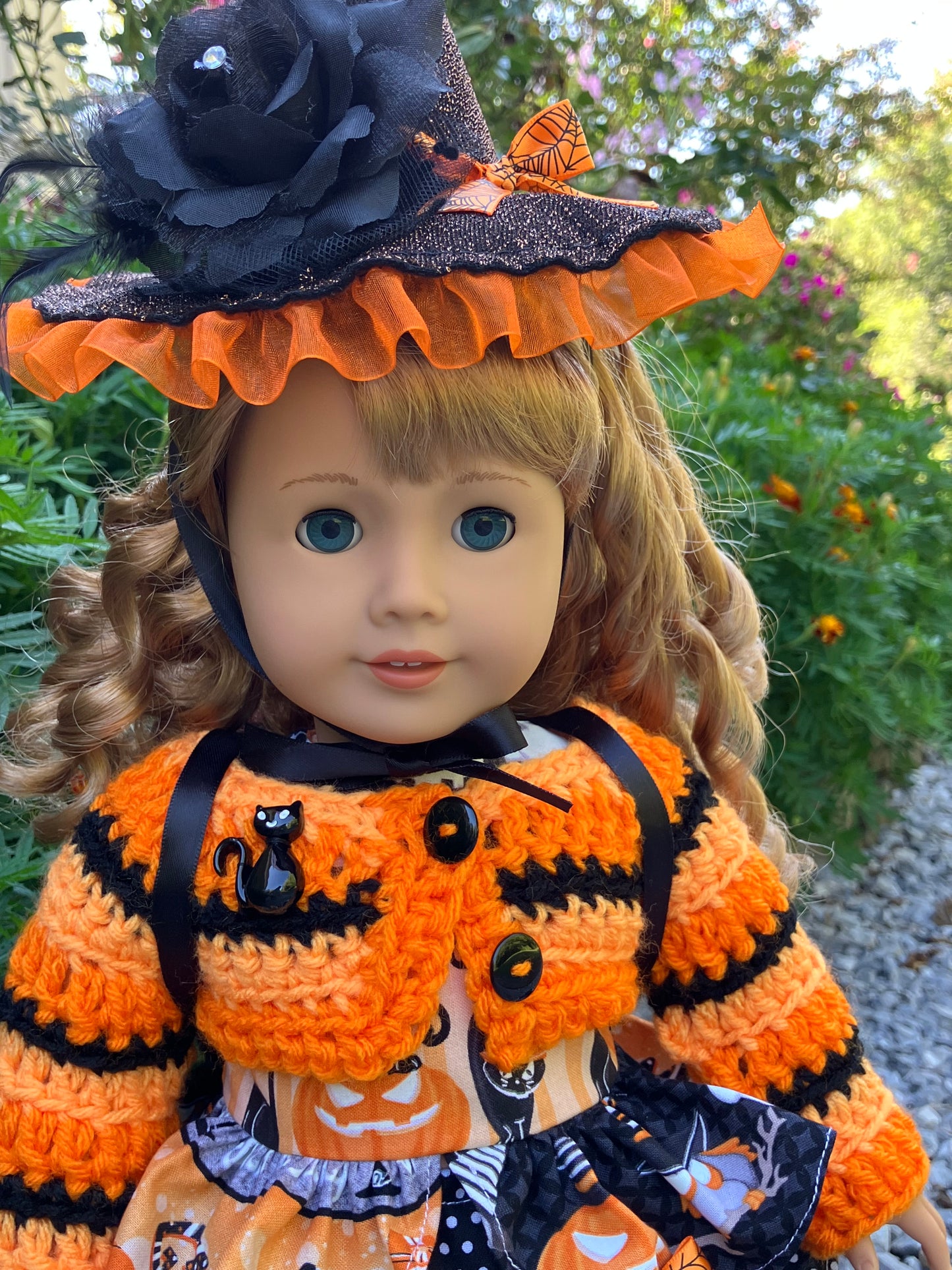 Hocus Pocus Halloween Witch Outfit for 18 Inch American Girl Doll