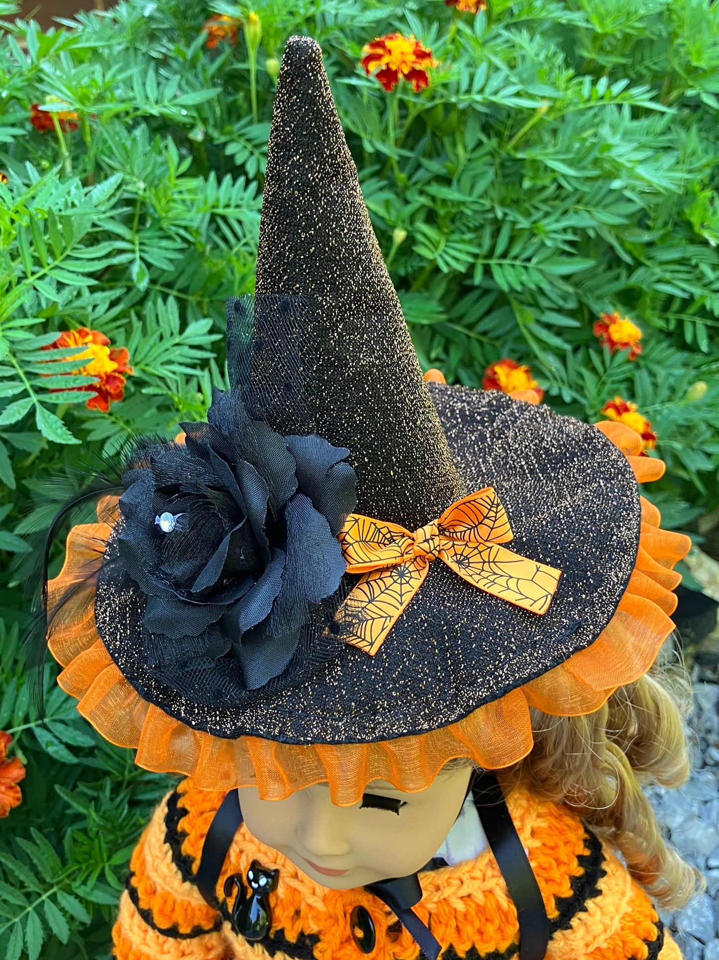 Hocus Pocus Halloween Witch Outfit for 18 Inch American Girl Doll