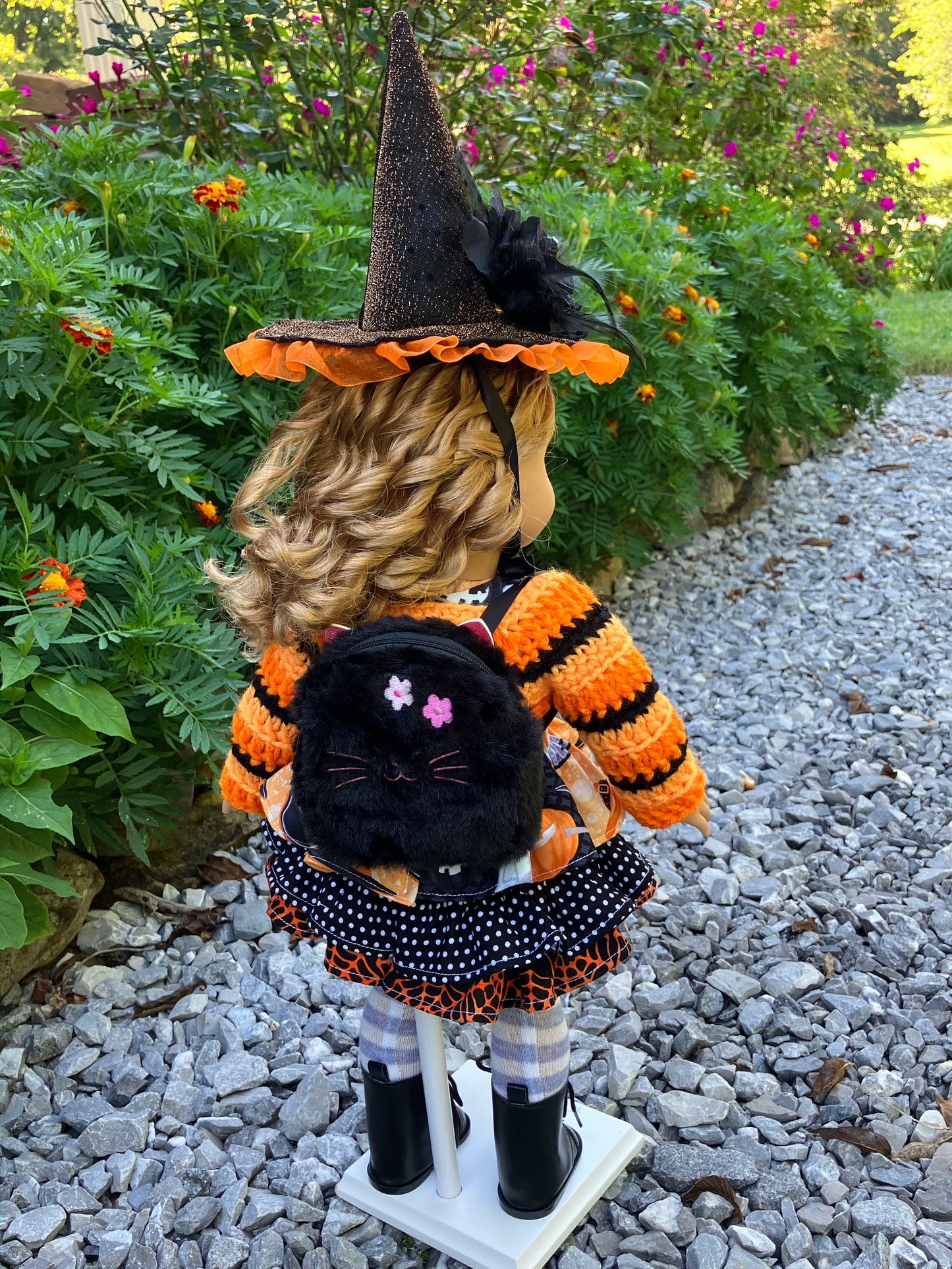 Hocus Pocus Halloween Witch Outfit for 18 Inch American Girl Doll