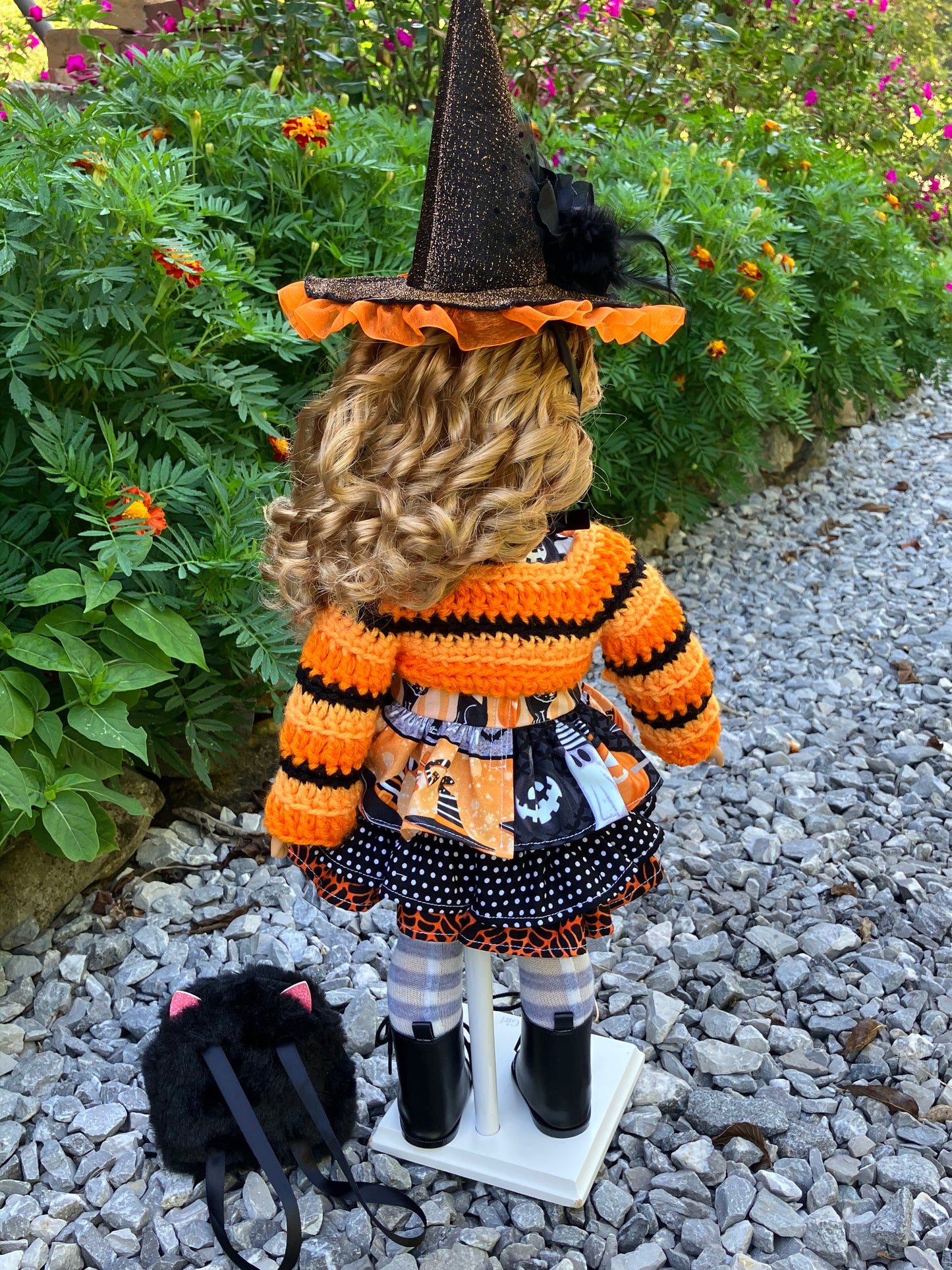Hocus Pocus Halloween Witch Outfit for 18 Inch American Girl Doll