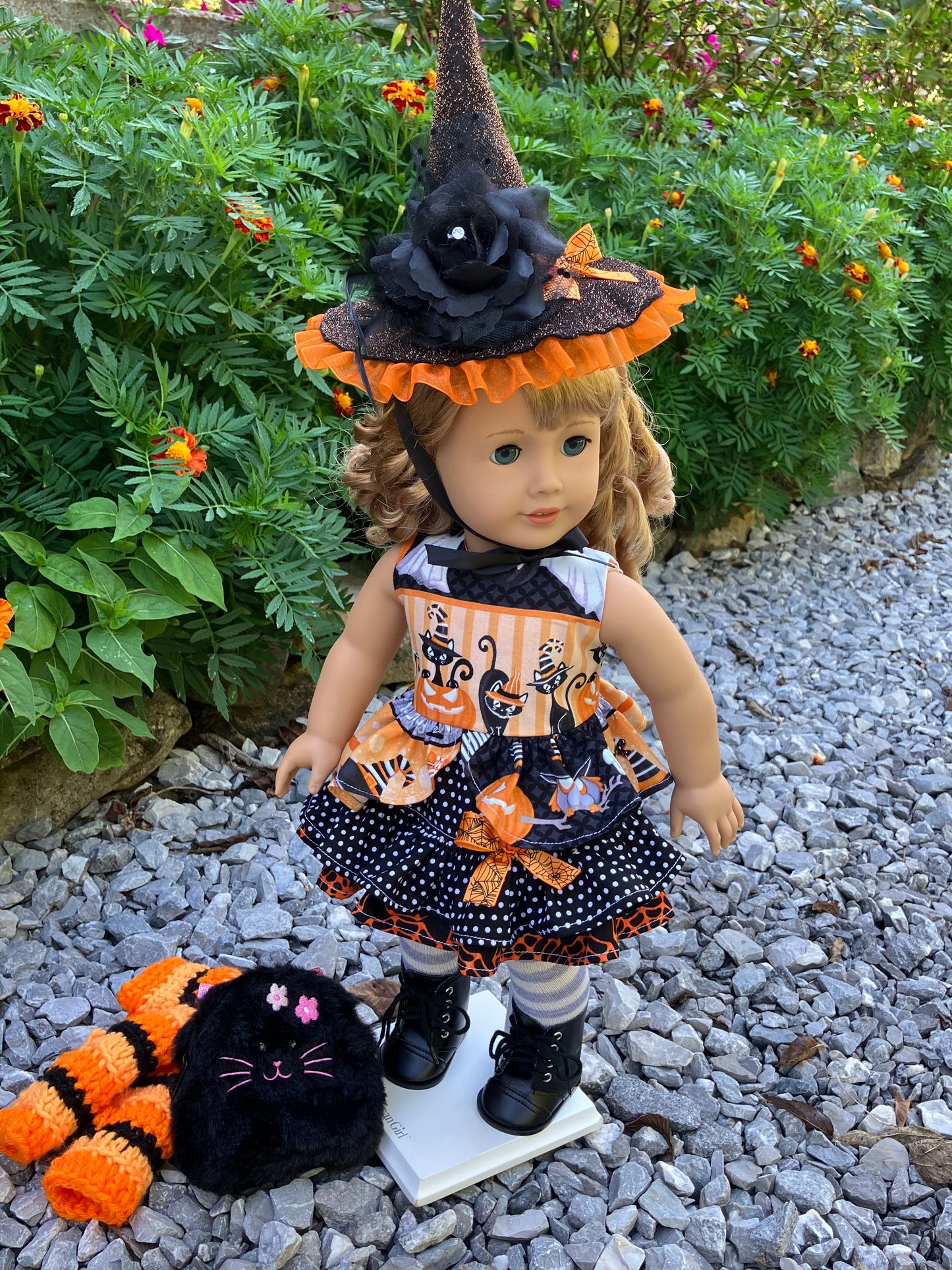 Hocus Pocus Halloween Witch Outfit for 18 Inch American Girl Doll