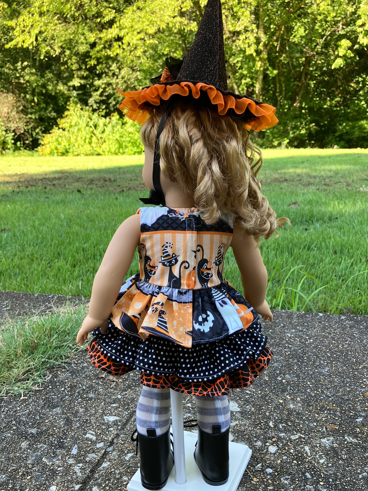 Hocus Pocus Halloween Witch Outfit for 18 Inch American Girl Doll