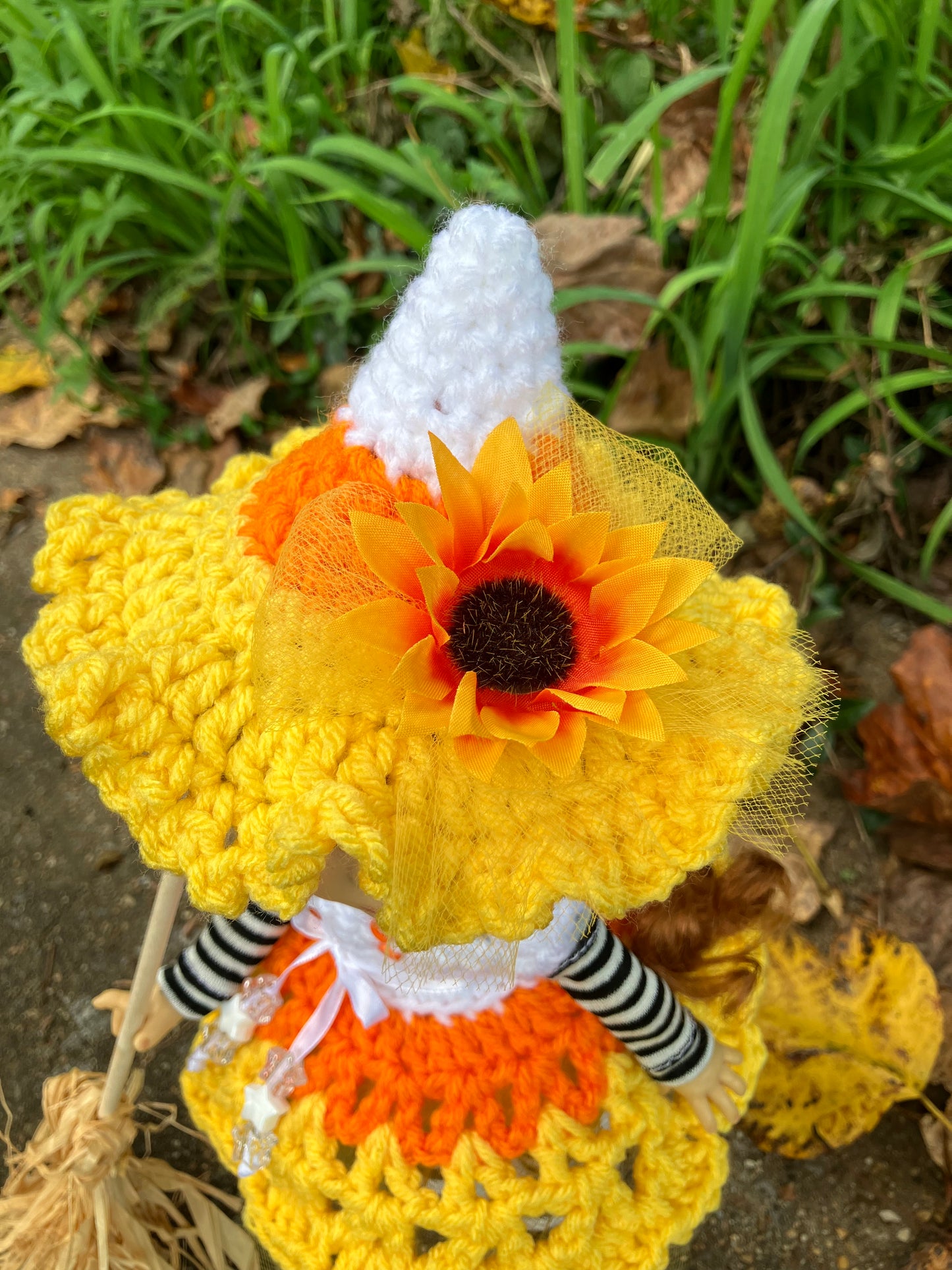Candy Corn Witch Outfit for 11 Inch Meadowdoll Dumpling