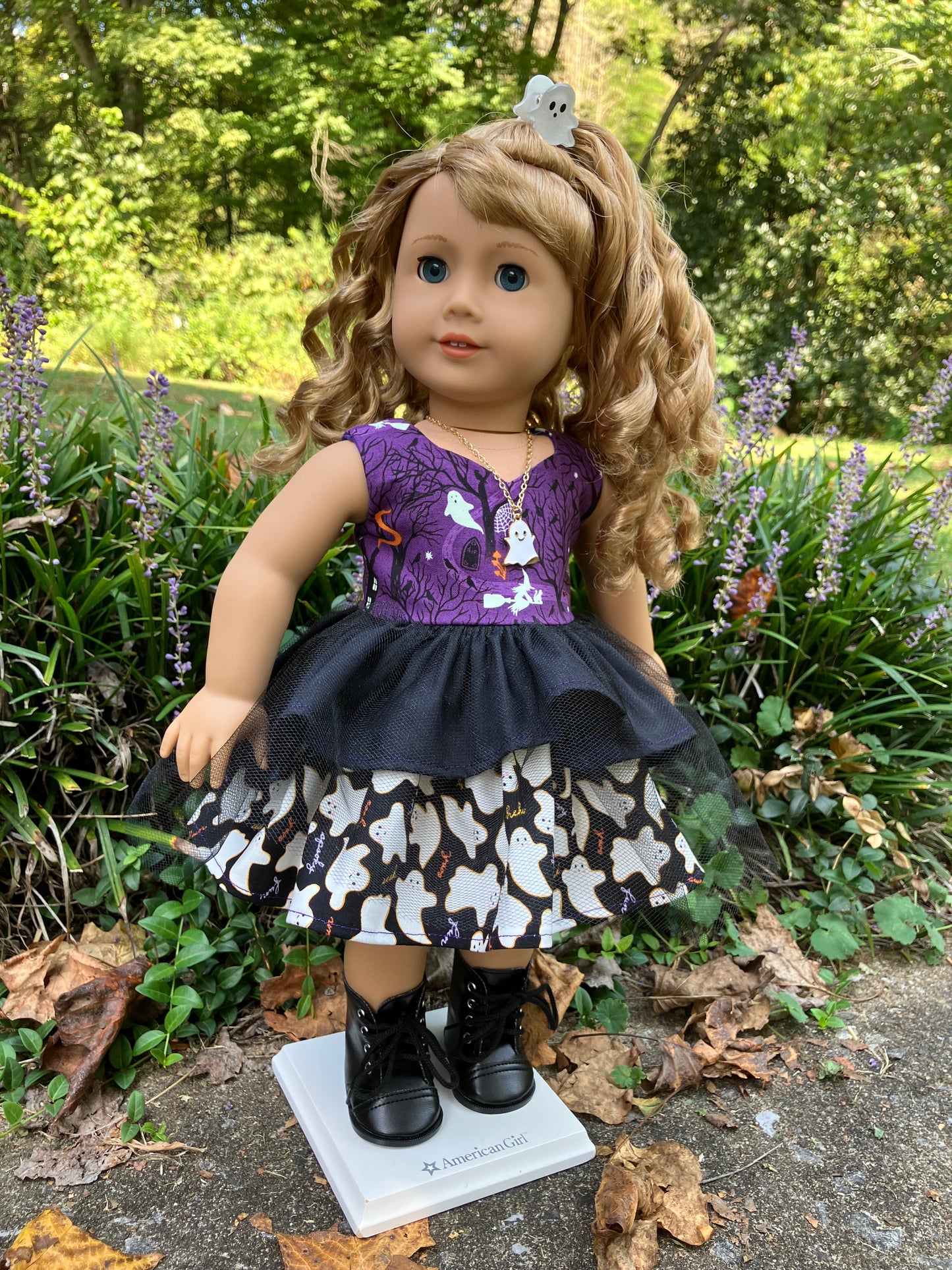 Ghostly Halloween Outfit for 18 Inch American Girl Doll