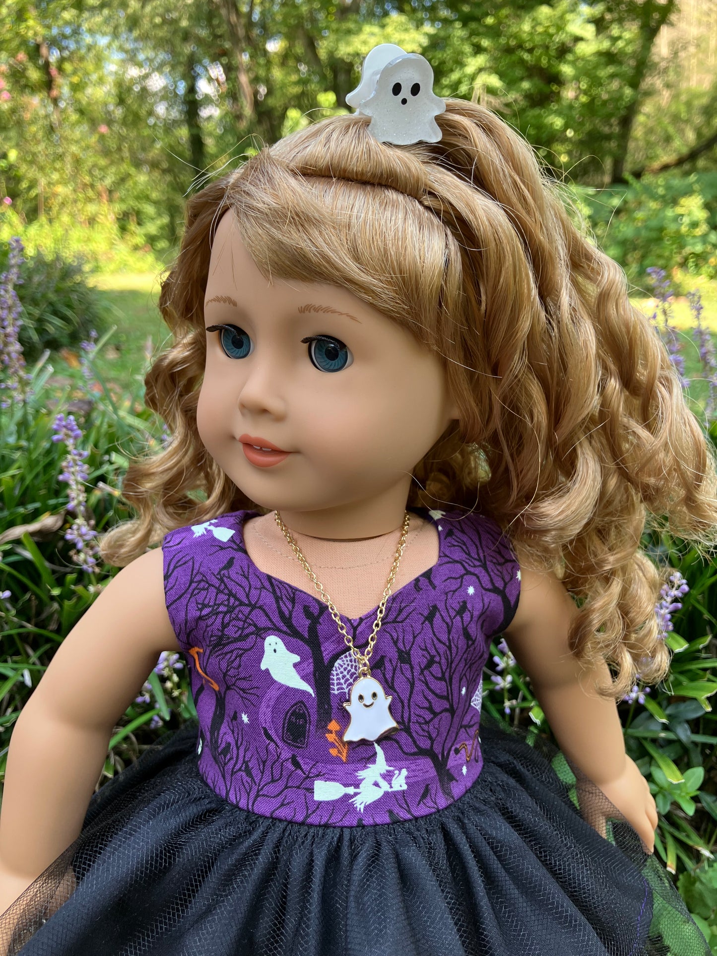 Ghostly Halloween Outfit for 18 Inch American Girl Doll
