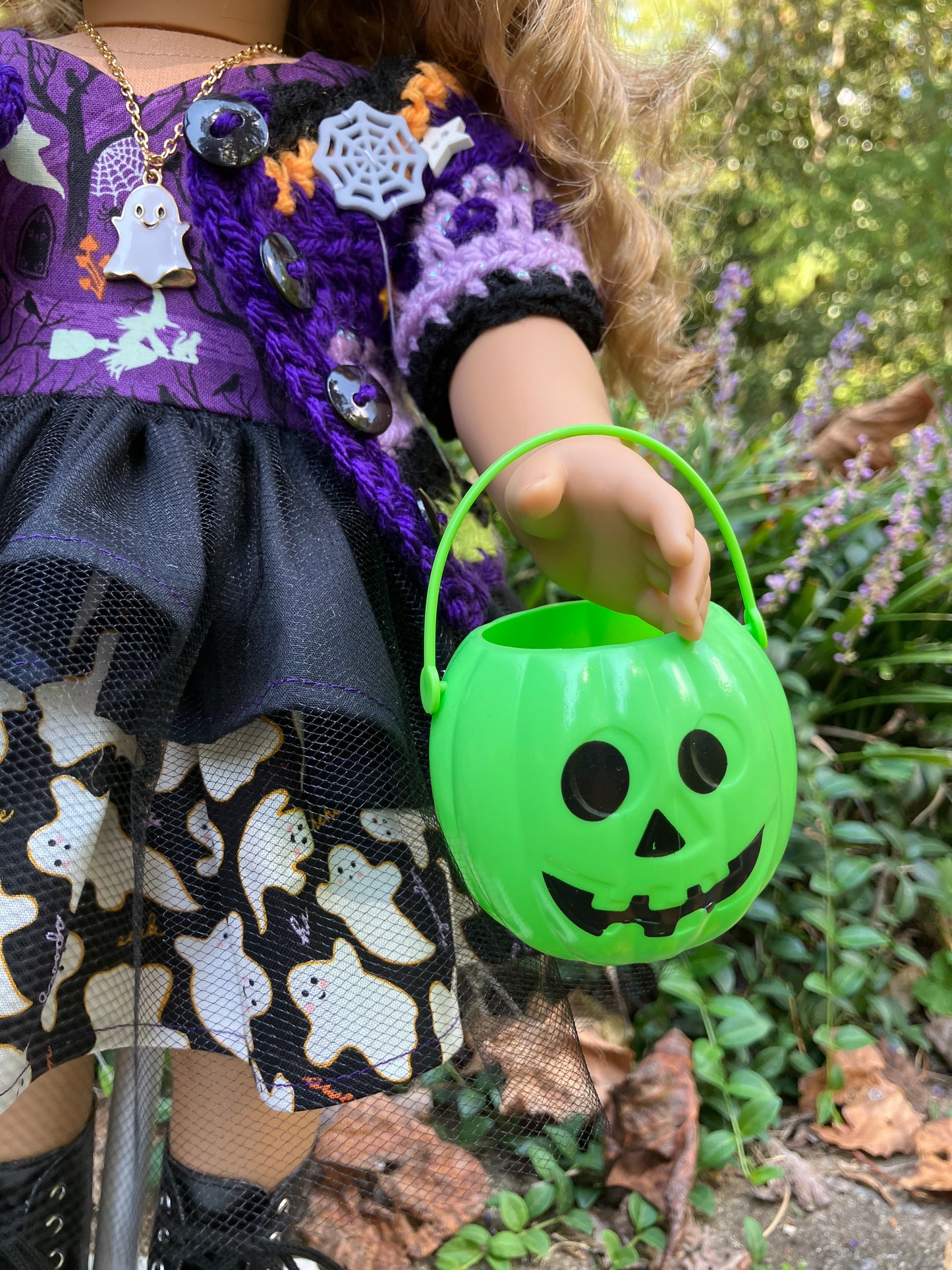 Ghostly Halloween Outfit for 18 Inch American Girl Doll