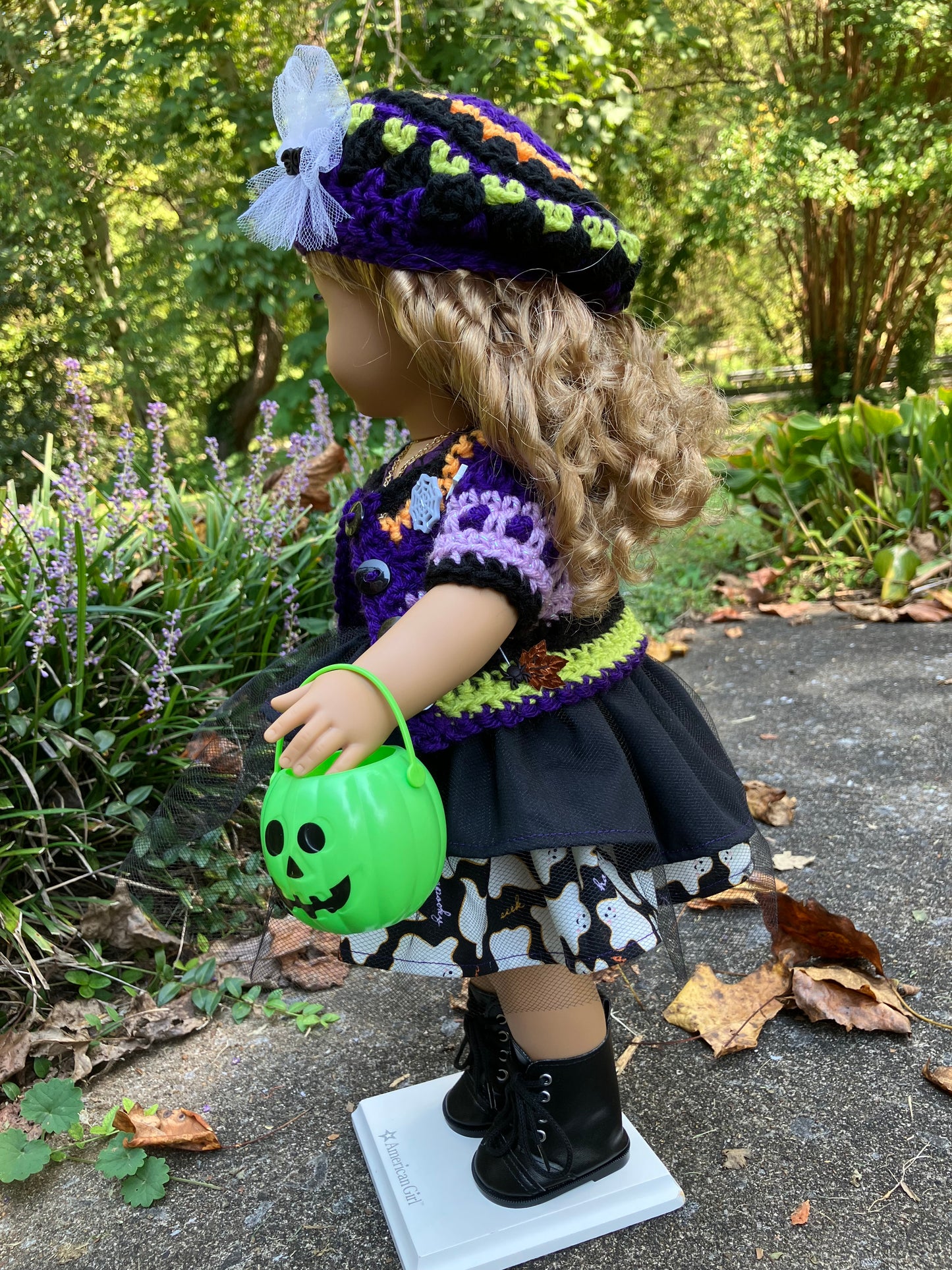 Ghostly Halloween Outfit for 18 Inch American Girl Doll