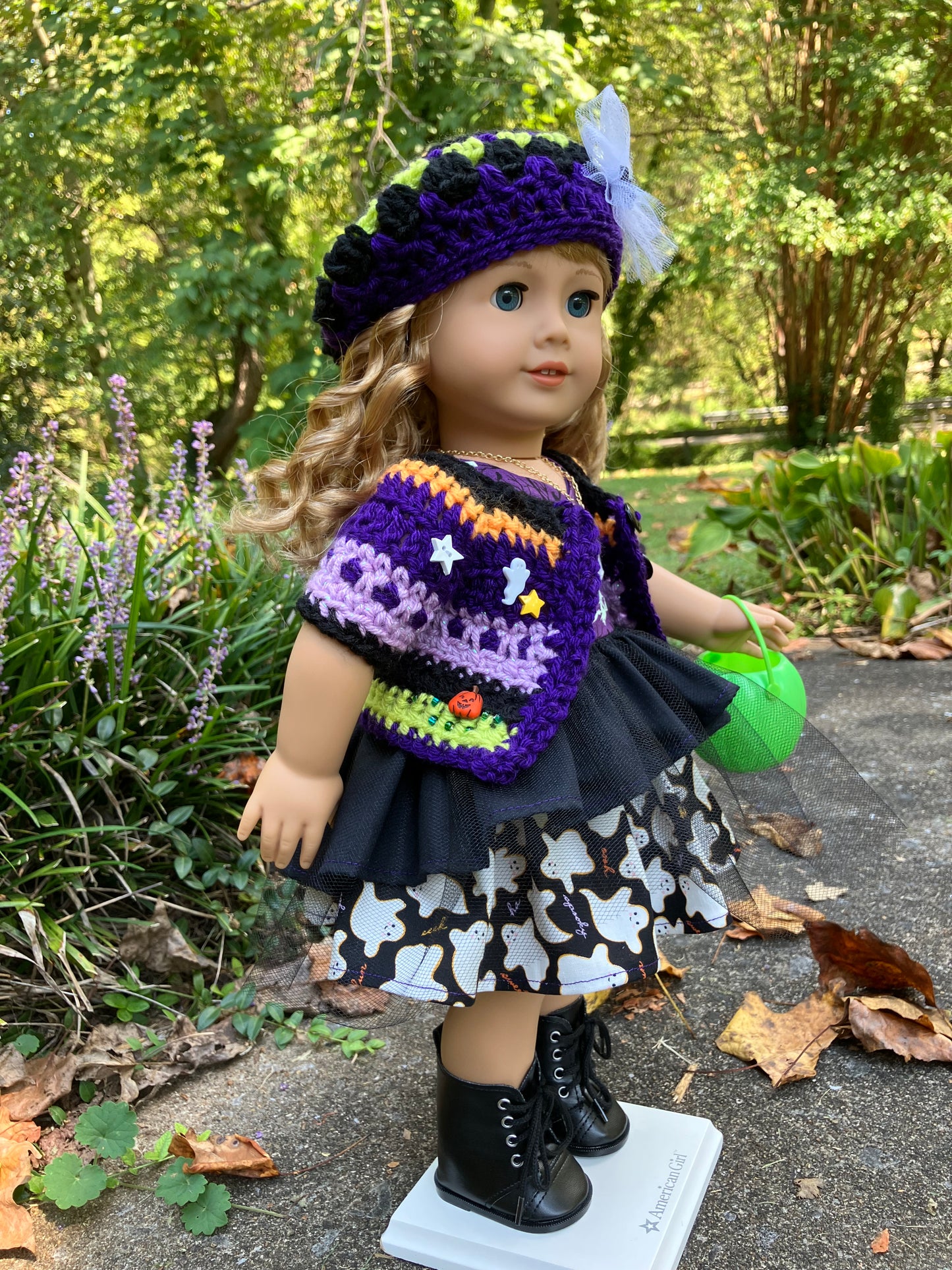 Ghostly Halloween Outfit for 18 Inch American Girl Doll