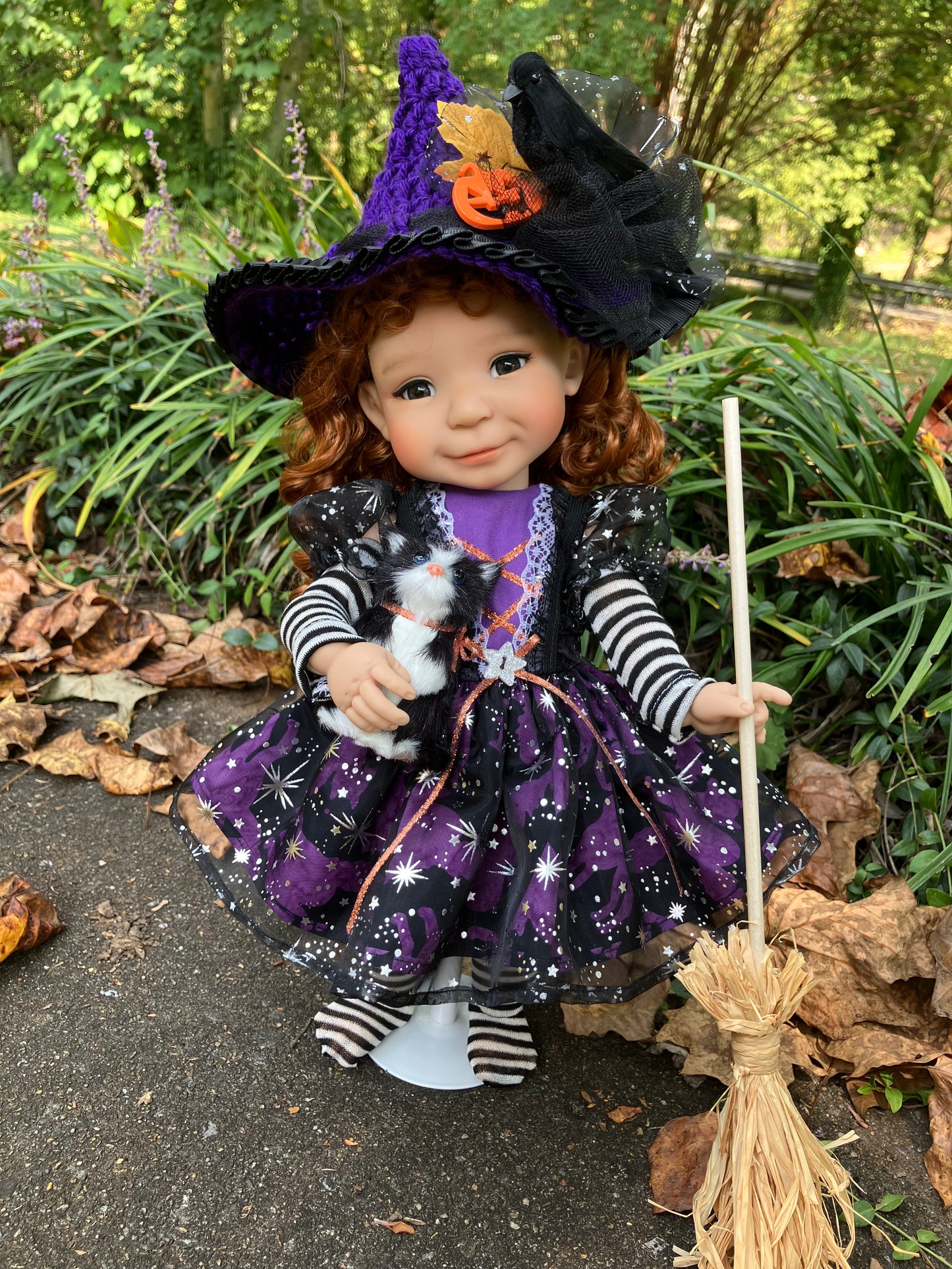 Halloween Witch and Friends Outfit for 15 Inch Meadowdoll Moppet