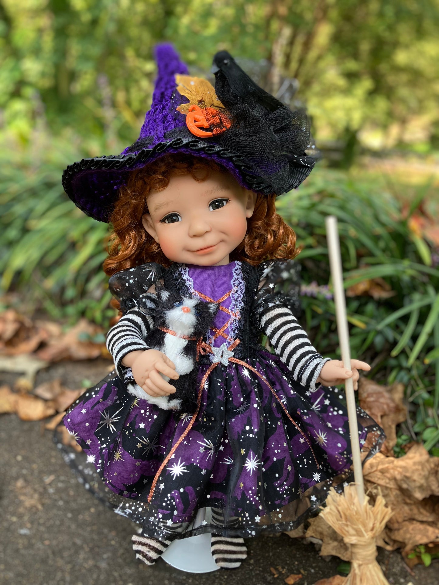 Halloween Witch and Friends Outfit for 15 Inch Meadowdoll Moppet