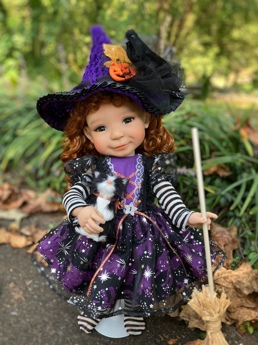 Halloween Witch and Friends Outfit for 15 Inch Meadowdoll Moppet