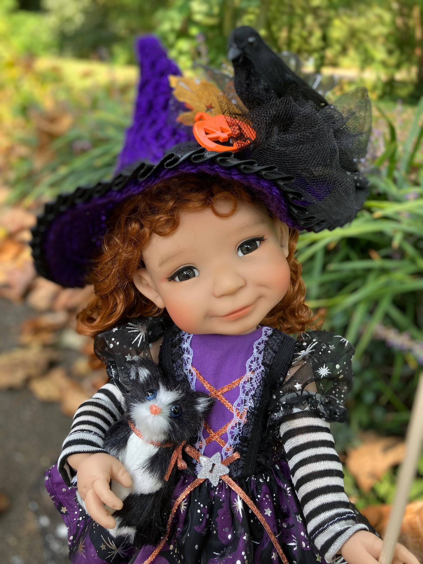 Halloween Witch and Friends Outfit for 15 Inch Meadowdoll Moppet