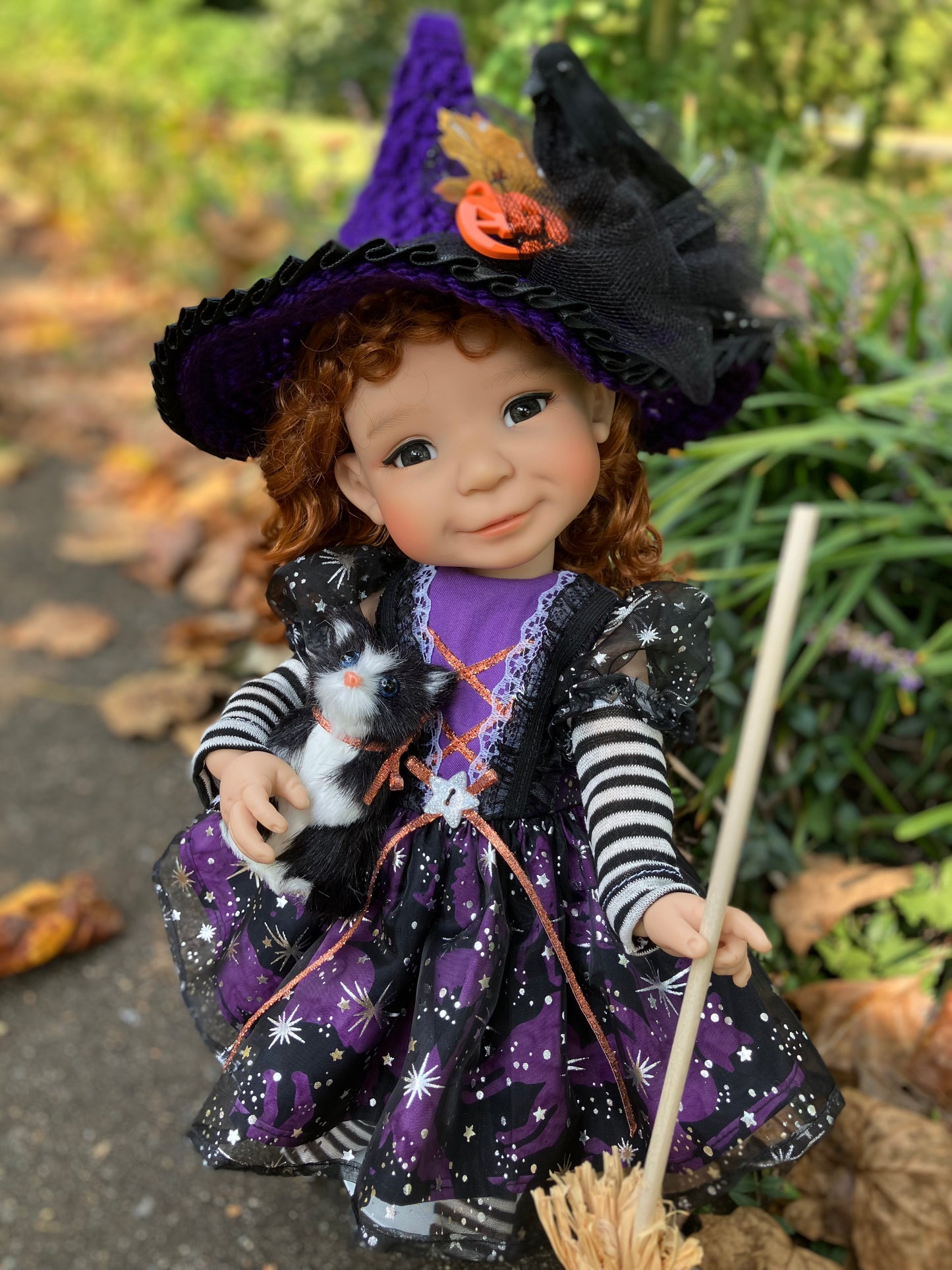 Halloween Witch and Friends Outfit for 15 Inch Meadowdoll Moppet