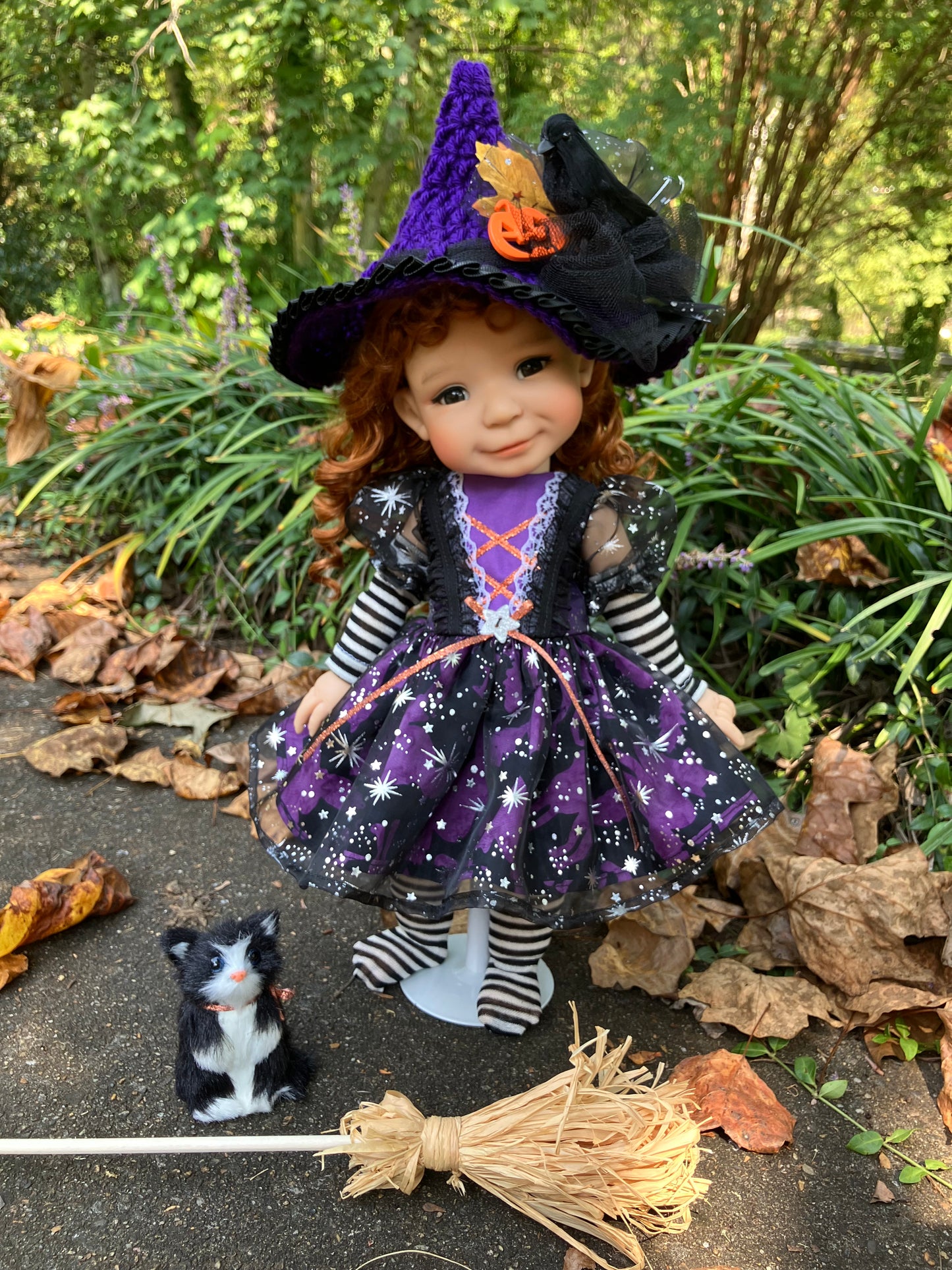 Halloween Witch and Friends Outfit for 15 Inch Meadowdoll Moppet