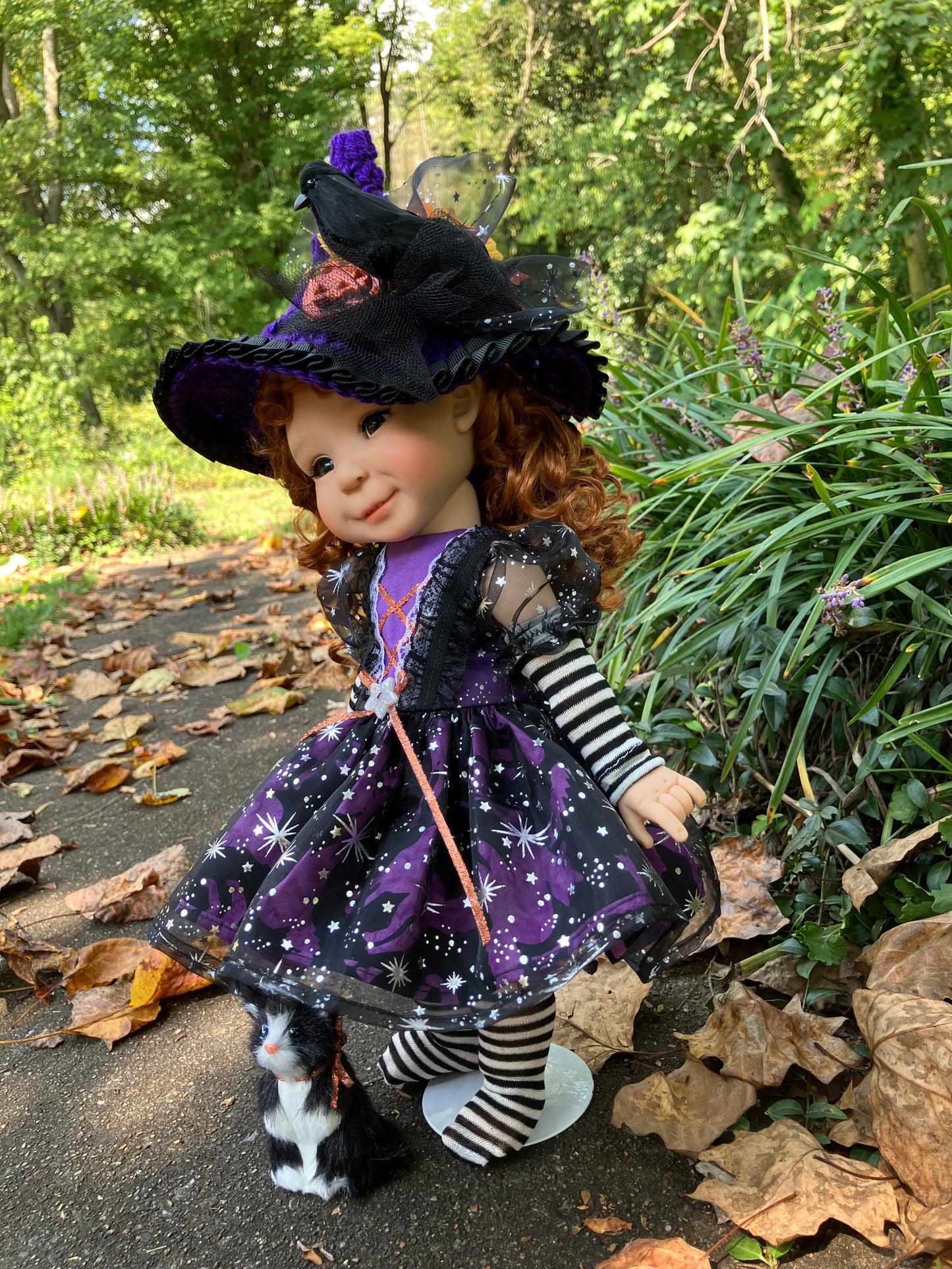 Halloween Witch and Friends Outfit for 15 Inch Meadowdoll Moppet