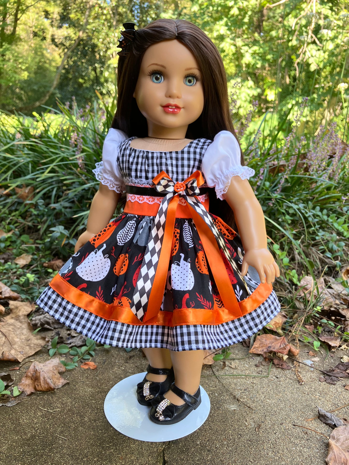 Halloween Pumpkin Patch Outfit for 18 Inch American Girl Doll
