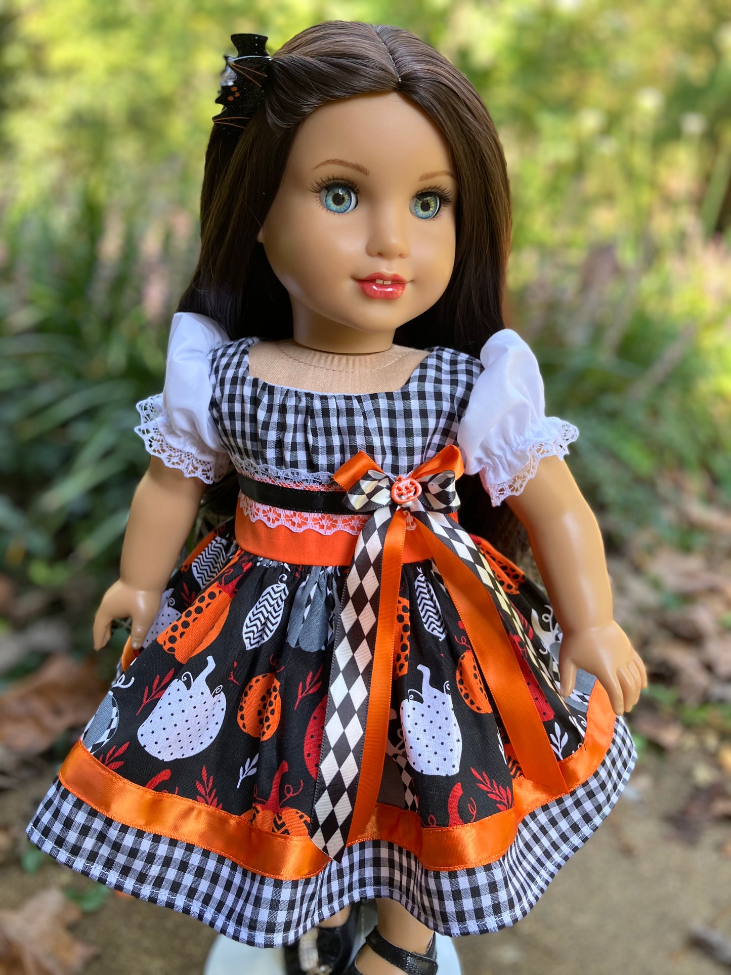 Halloween Pumpkin Patch Outfit for 18 Inch American Girl Doll