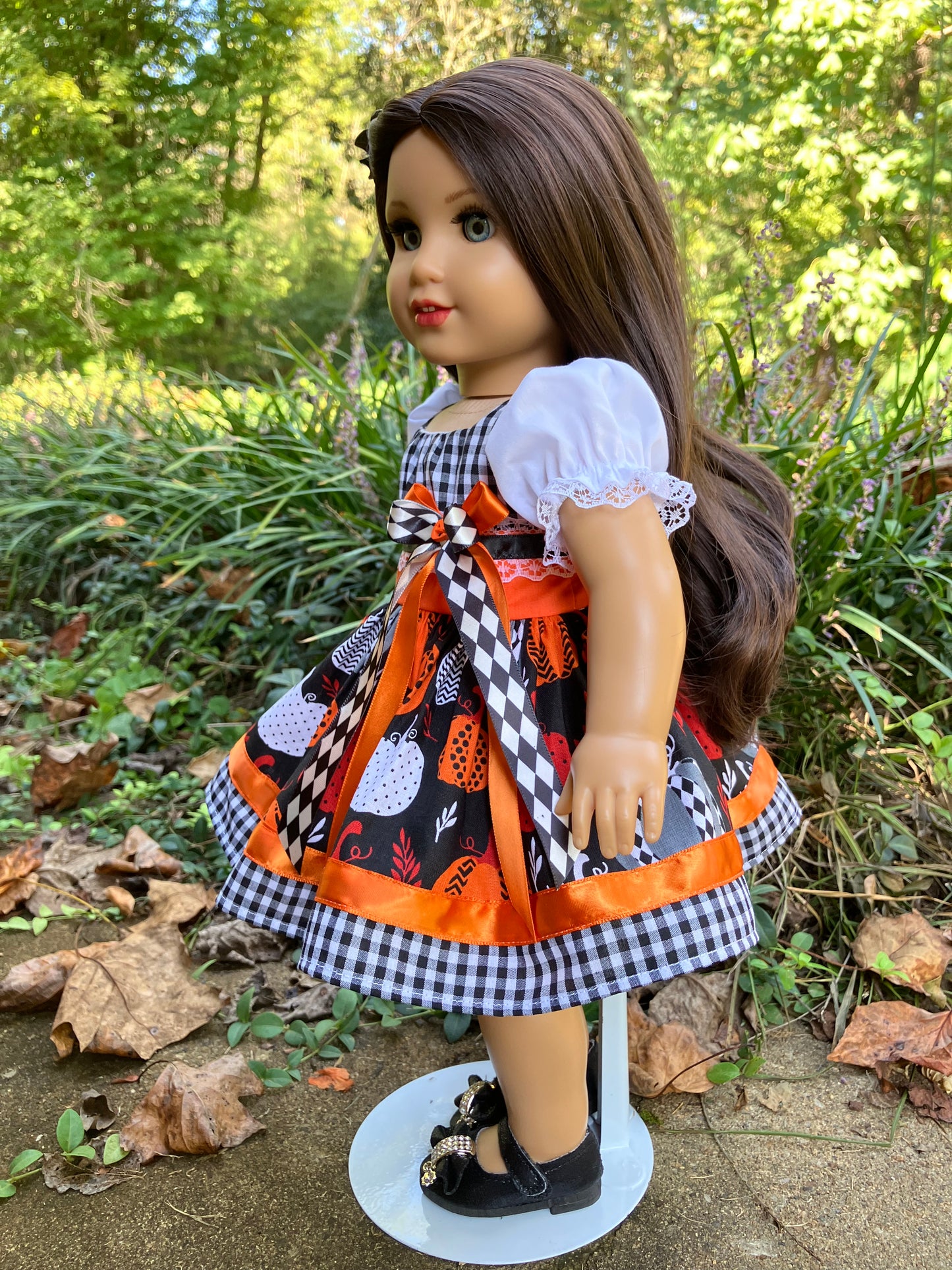 Halloween Pumpkin Patch Outfit for 18 Inch American Girl Doll