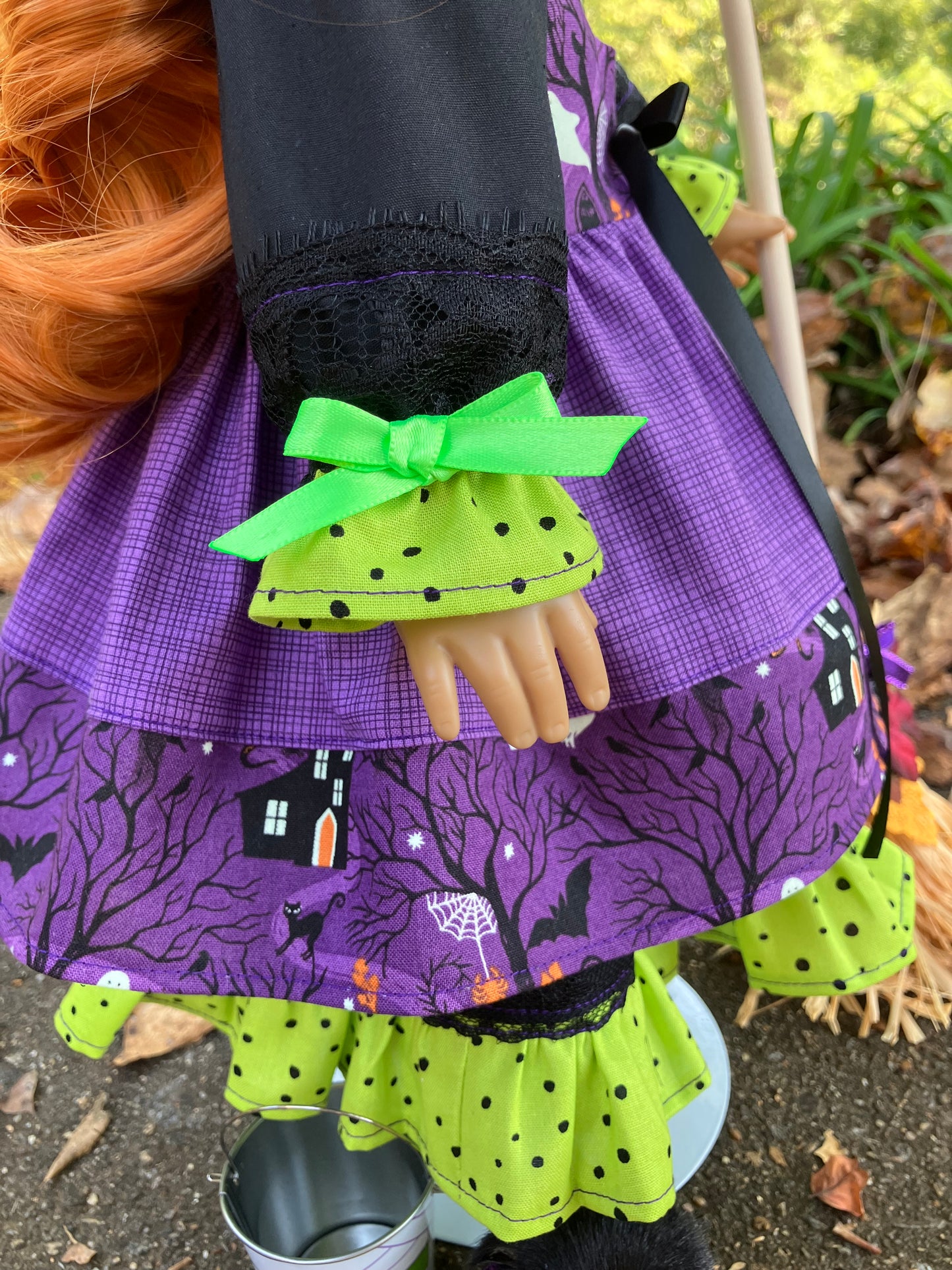 Spooky Halloween Witch Outfit for 18 Inch American Girl Doll