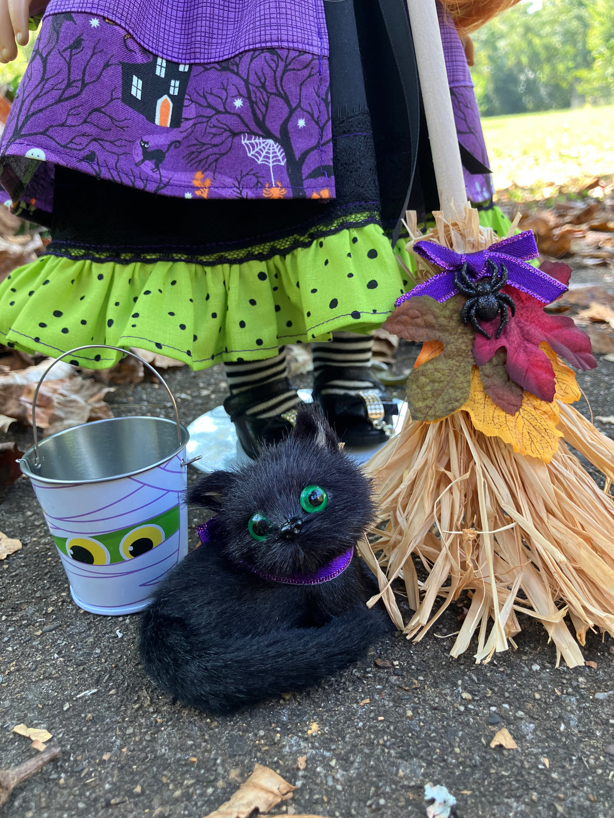 Spooky Halloween Witch Outfit for 18 Inch American Girl Doll