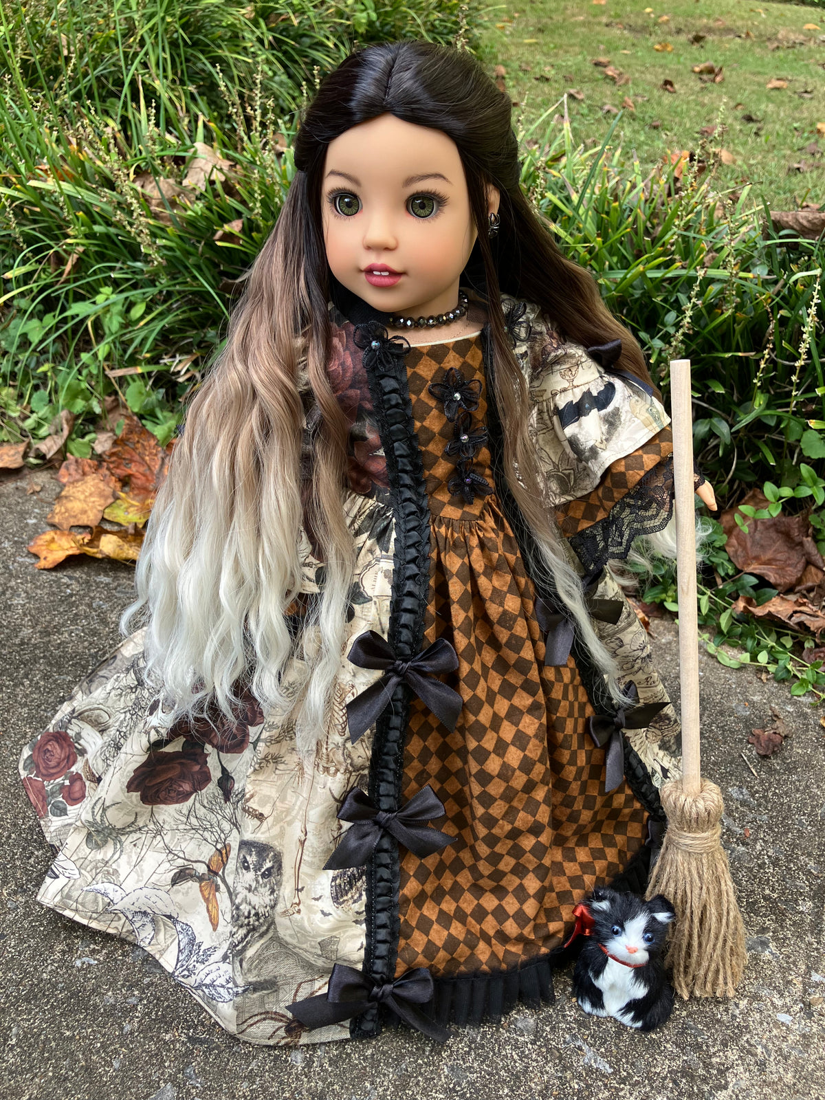 Custom Halloween Witch American Girl Doll - Luna