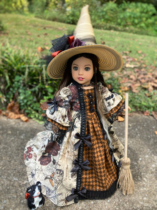 Custom Halloween Witch American Girl Doll - Luna