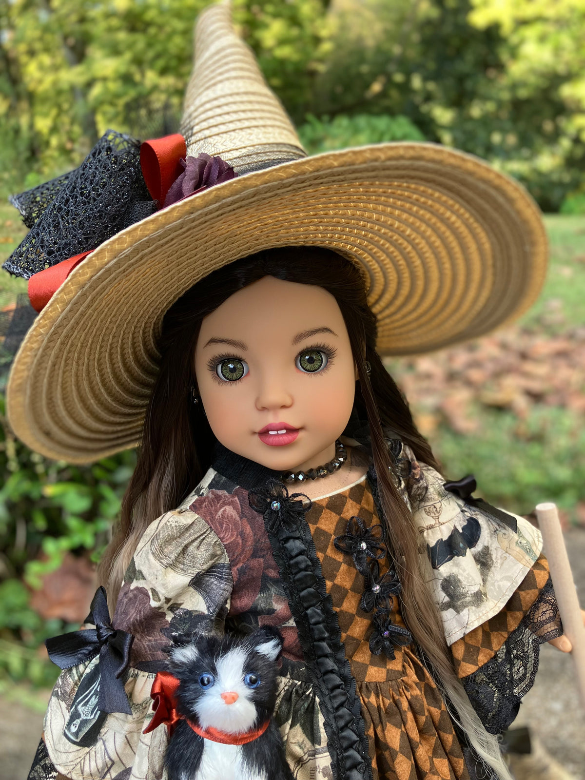 Custom Halloween Witch American Girl Doll - Luna