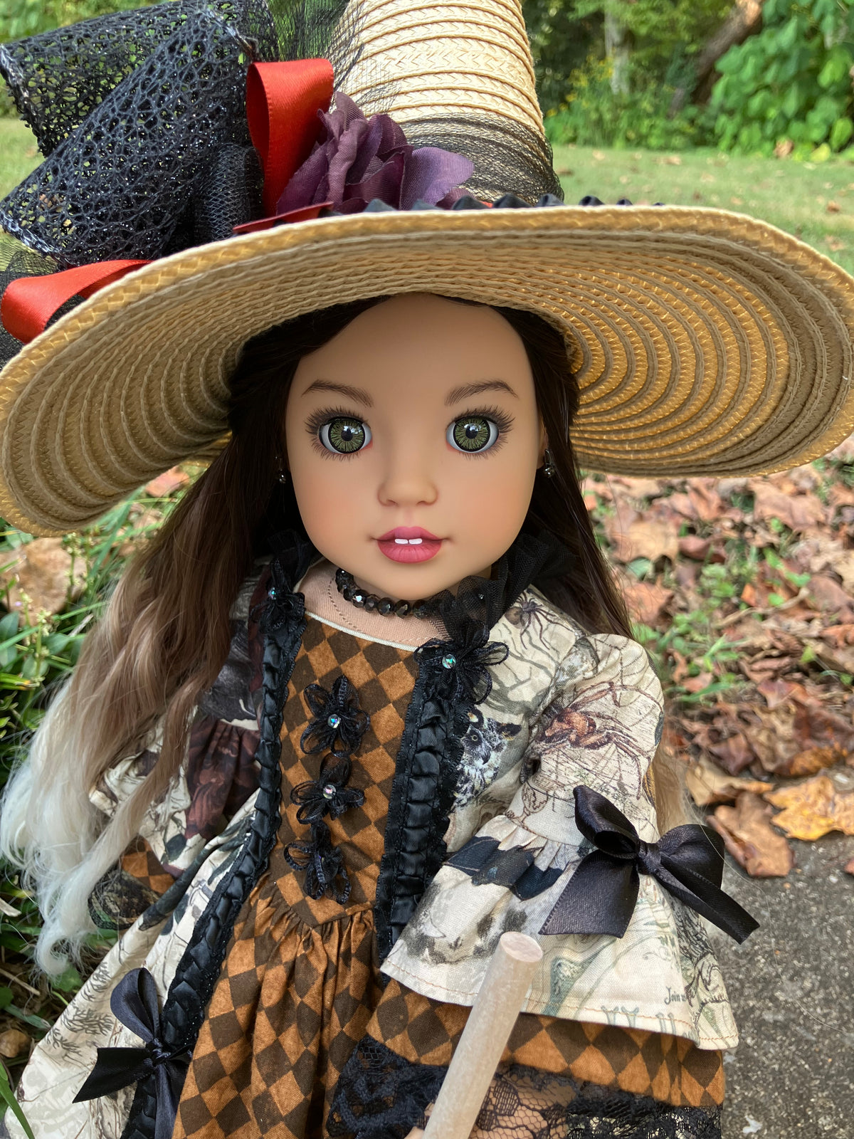Custom Halloween Witch American Girl Doll - Luna