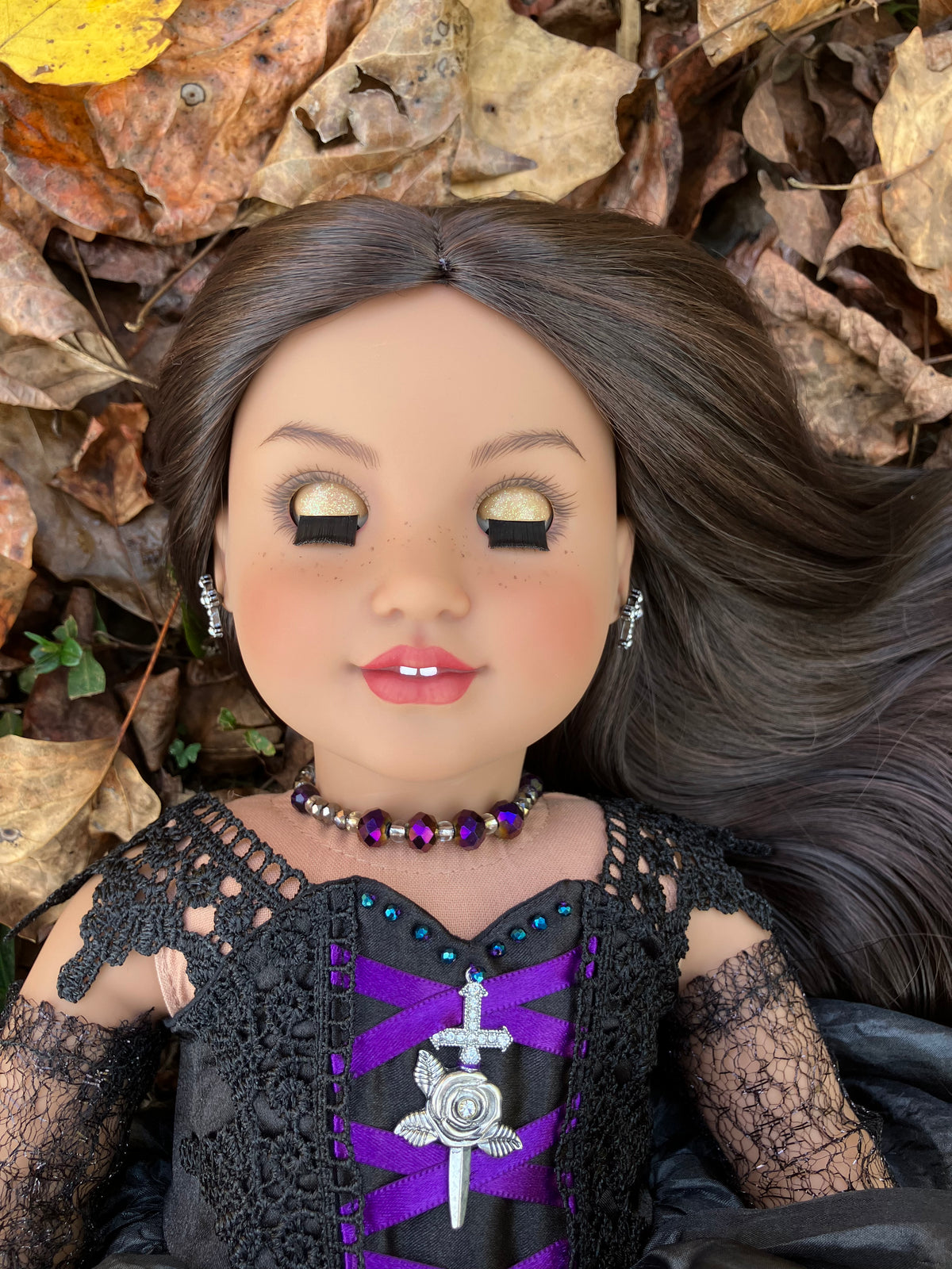 Custom Halloween Witch American Girl Doll - Nightshade